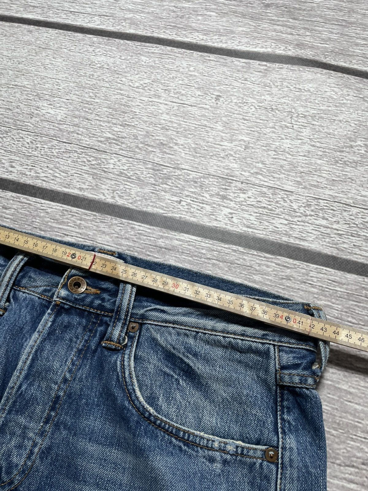 Edwin Edwin ED-55 Rainbow Selvedge Japanese Distress Denim Jeans Size US 32 / EU 48 - 14 Thumbnail