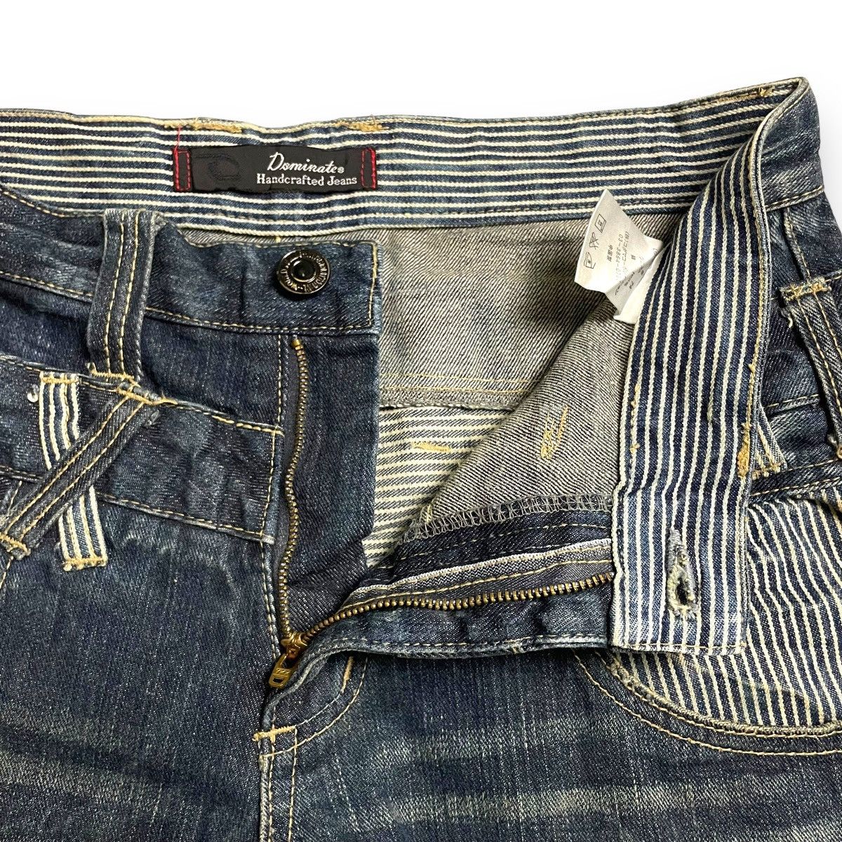 If Six Was Nine × Japanese Brand × Le Grande Bleu (L.G.B.) 🇯🇵 DOMINATED HANDCRAFTED DOUBLE WAIST DISTRESSED DENIM PANTS Size US 30 / EU 46 - 7 Thumbnail