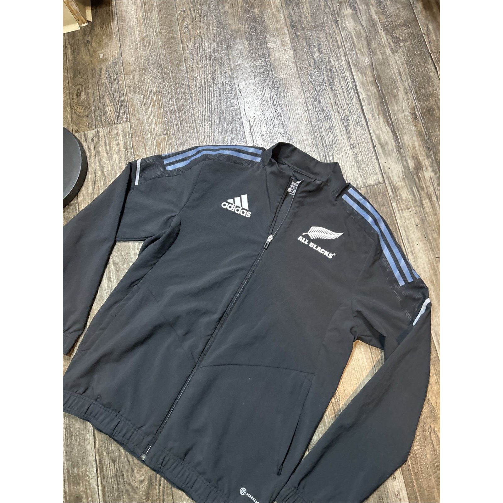Adidas New Zealand All Blacks Adidas Firebird Jacket Black Zip M Size US M / EU 48-50 / 2 - 2 Thumbnail