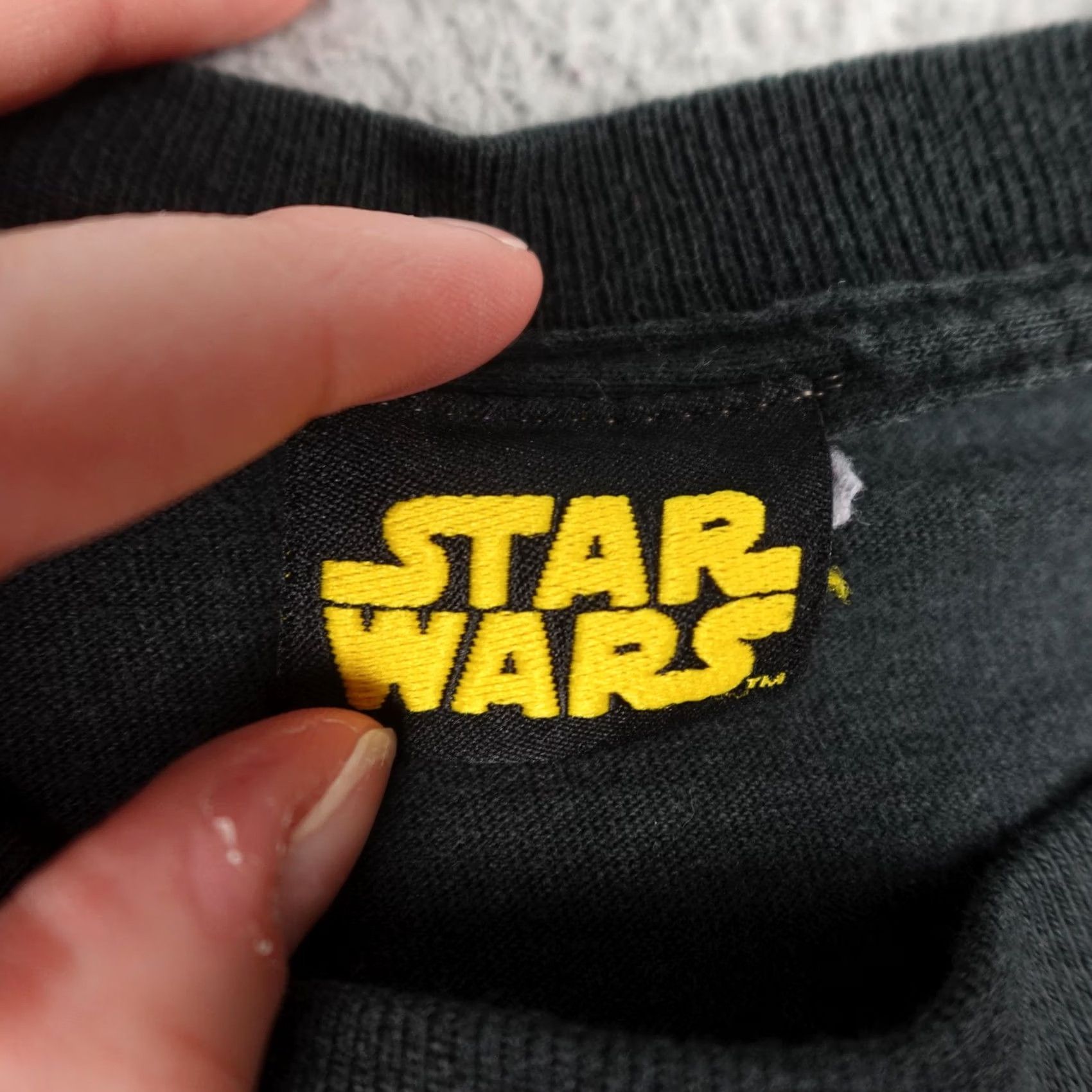 Star Wars VINTAGE Star Wars Shirt Mens Large Black Force Is Strong Graphic Tee Movie Size US L / EU 52-54 / 3 - 2 Thumbnail