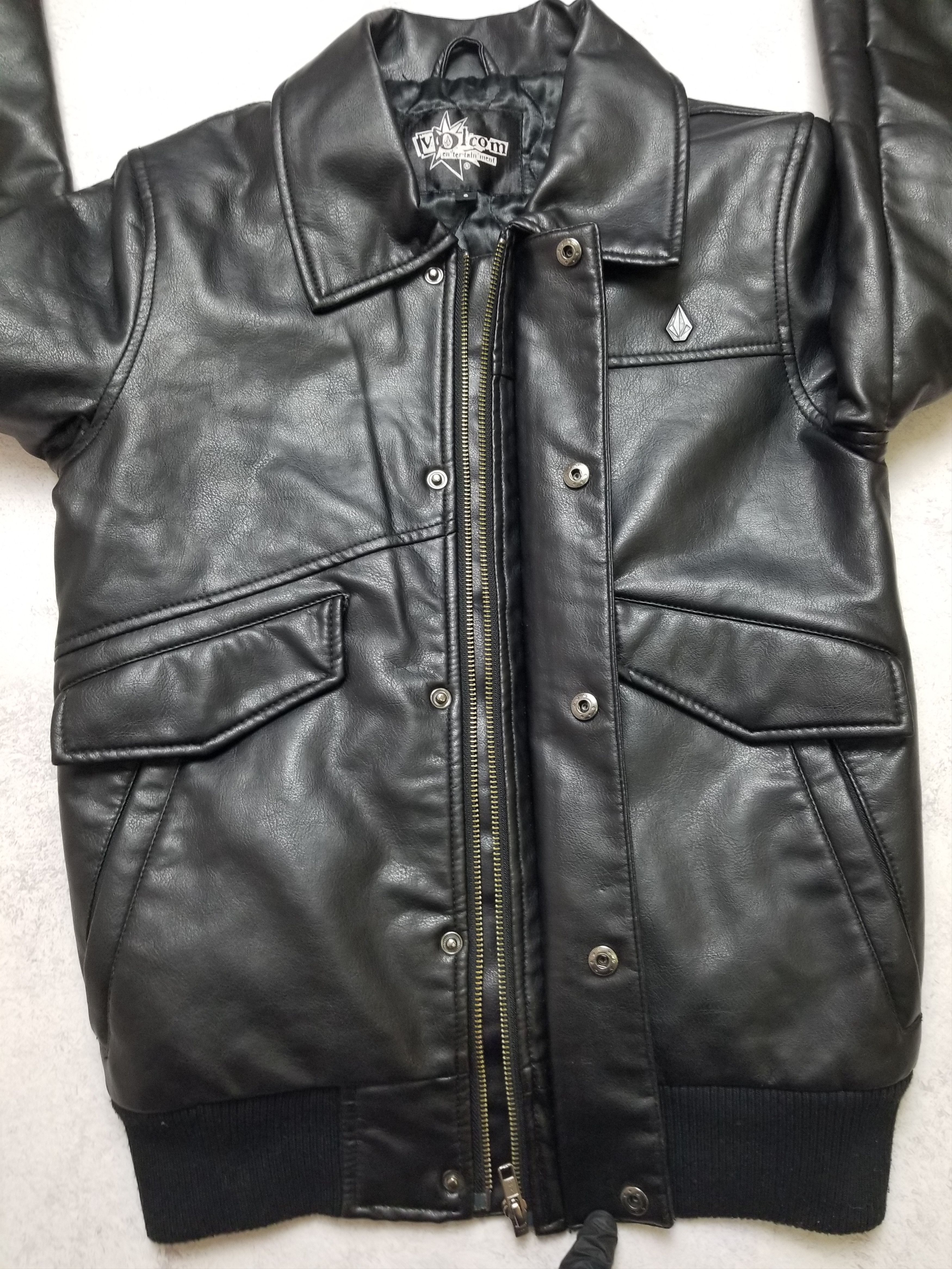 Volcom Volcom Entertainment Faux Leather Biker style rider jacket Size US S / EU 44-46 / 1 - 6 Thumbnail