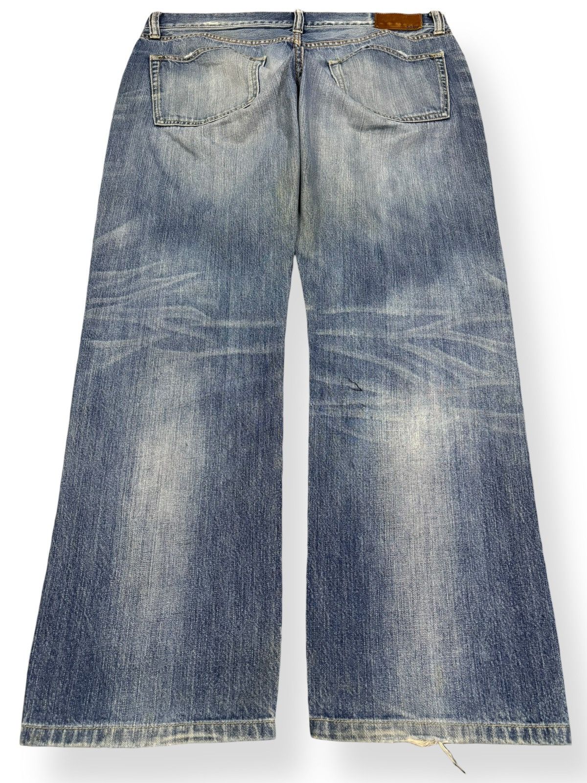 Undercover × Uniqlo Vintage Japanese Brand Uniqlo S002 Blue Wash Faded Jeans Size US 36 / EU 52 - 2 Thumbnail
