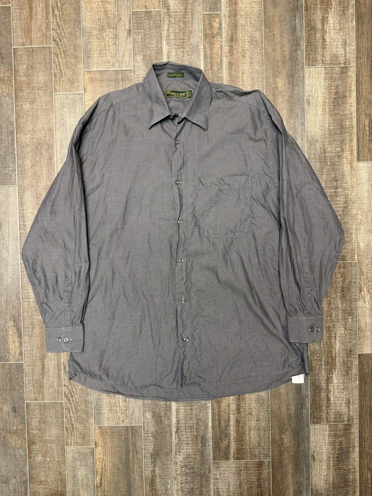 Principe Principe Single Needle Extra Fine Cotton Made in Italy Shirt Size US M / EU 48-50 / 2 - 1 Thumbnail