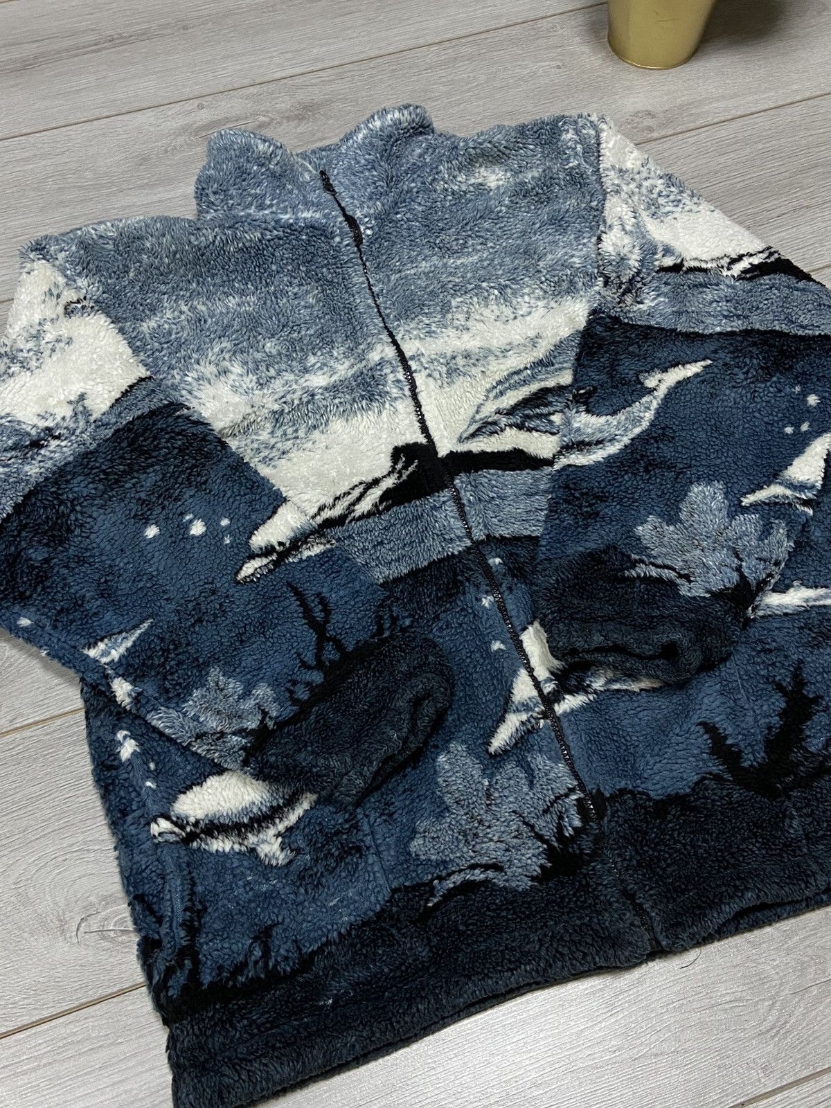 Vintage Dolphins 🐬 waves sea vintage fleece all over zip atlas Size US M / EU 48-50 / 2 - 5 Thumbnail