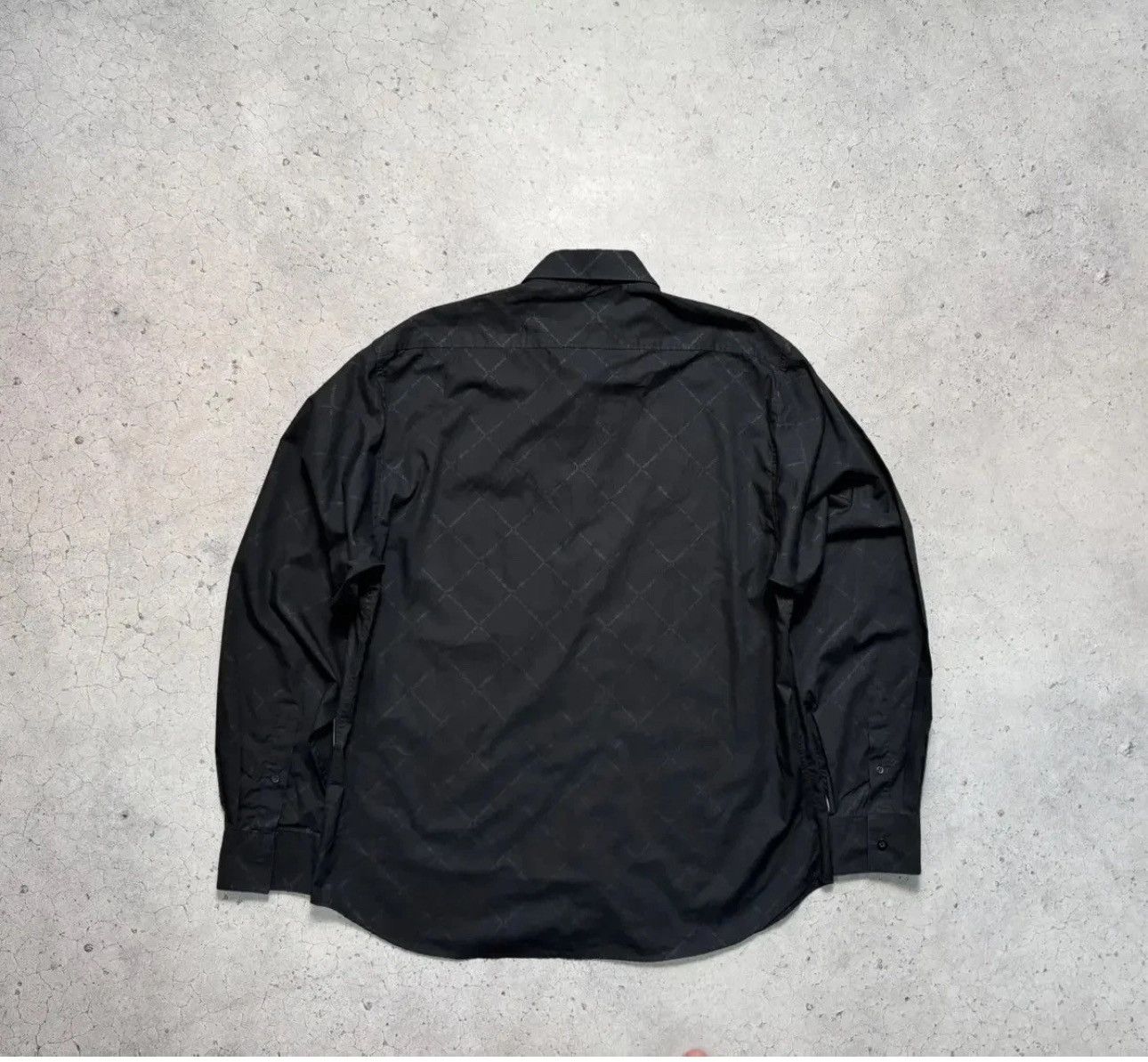 Yves Saint Laurent Yves Saint Laurent YSL Luxury Monogram Button Shirt Black Size US XL / EU 56 / 4 - 9 Thumbnail