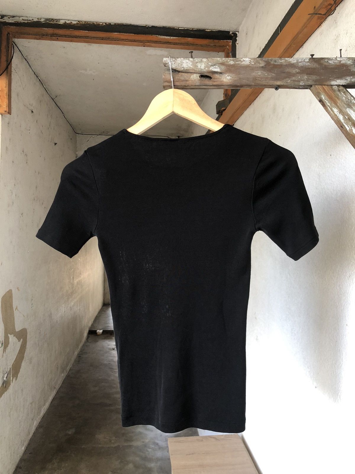 Yohji Yamamoto Y's Yohji Yamamoto Stretchable Black Crop Top Size S / US 4 / IT 40 - 3 Thumbnail