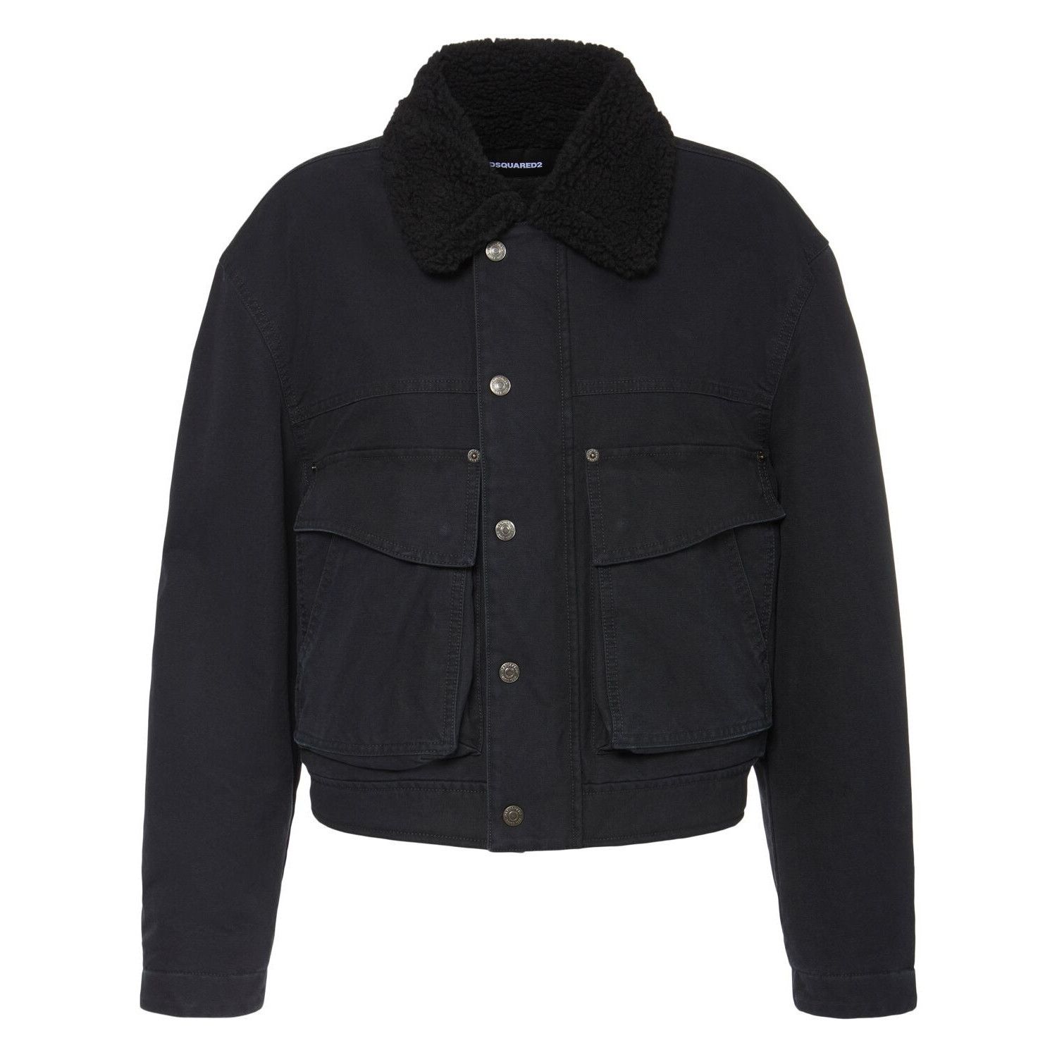 Dsquared2 DSQUARED2 Black Aviator Jacket New & Authentic (Women's size Size XS / US 0-2 / IT 36-38 - 1 Thumbnail