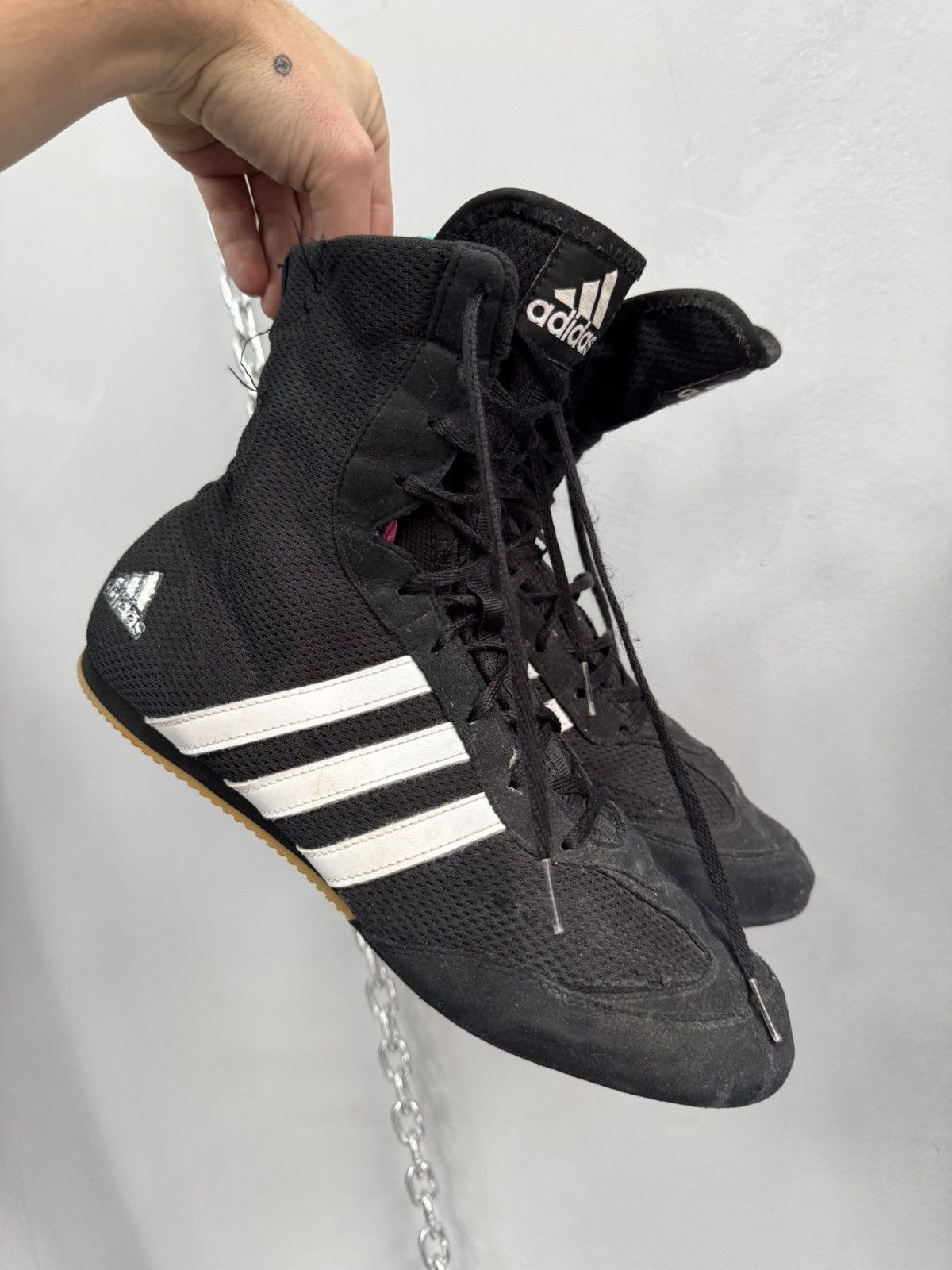 Adidas Adidas Y-3 style boxing moto fashion boots shoes y2k Size US 11.5 / EU 44-45 - 5 Thumbnail