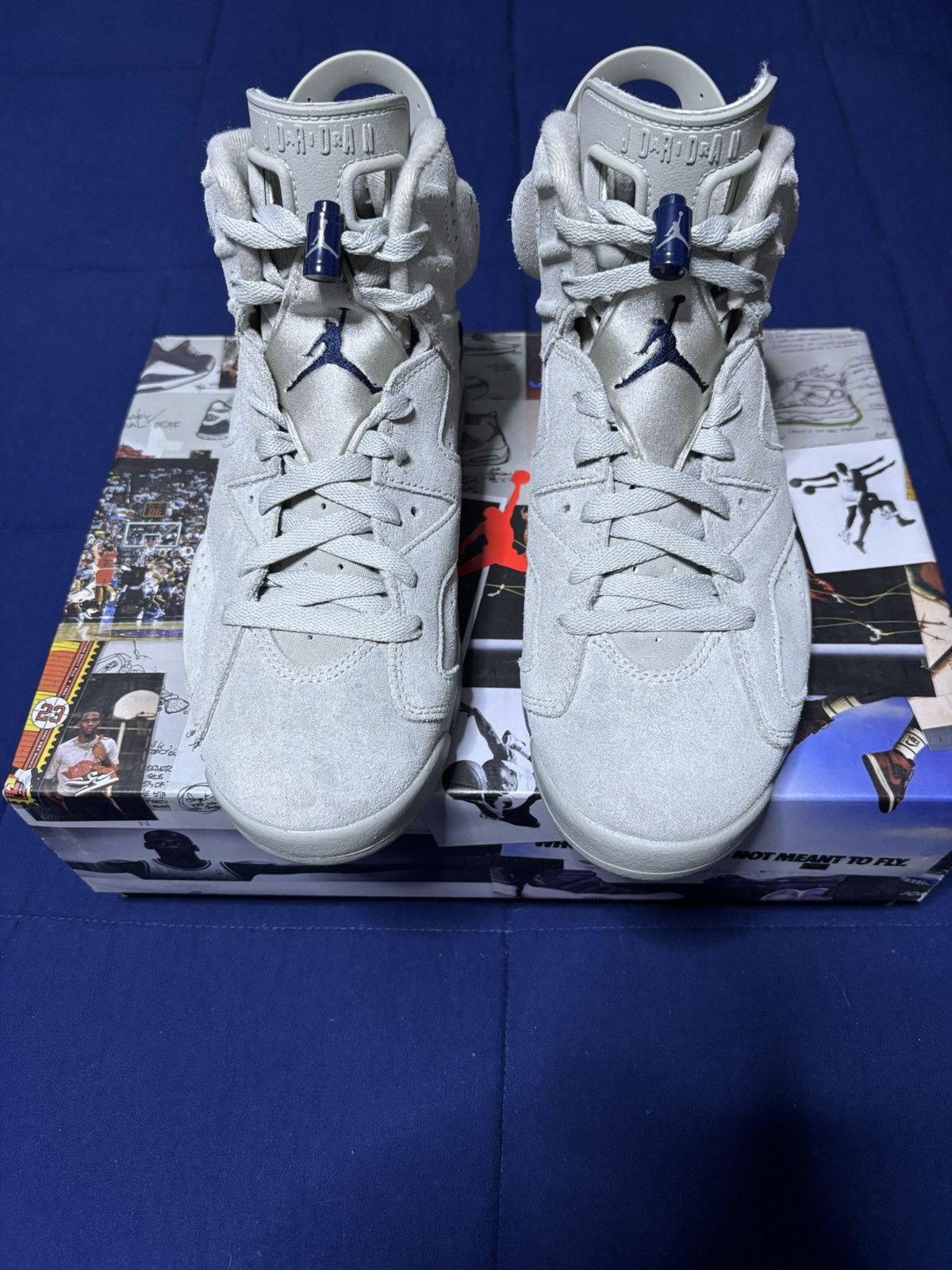 Jordan Brand Jordan 6 Retro Georgetown 2022 Size 8.5 Size US 8.5 / EU 41-42 - 1 Thumbnail