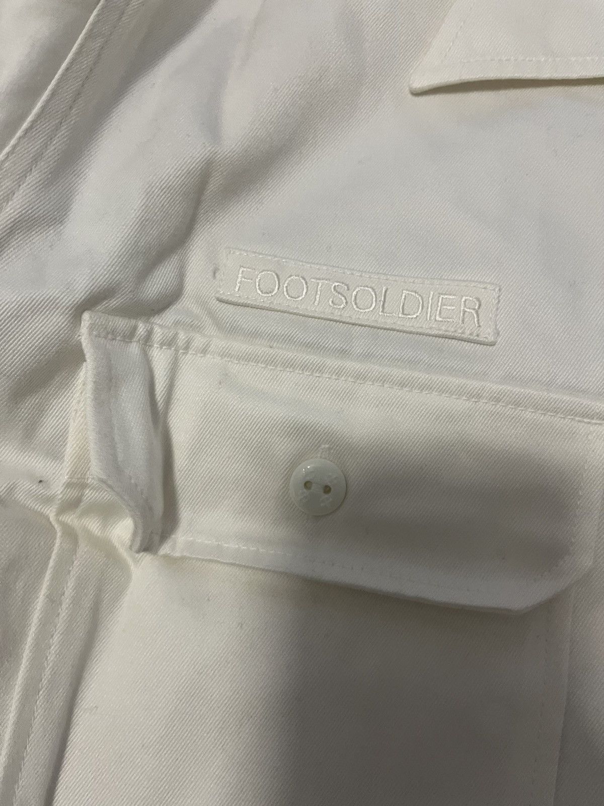 Bape Bape foot soldier white button up Size US XL / EU 56 / 4 - 4 Thumbnail