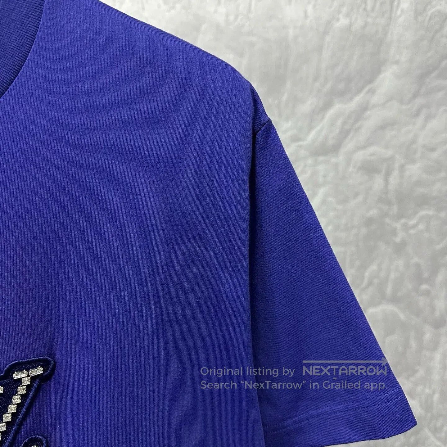 Louis Vuitton louis vuitton ss25 crystal embroidered logo tee. Size US XXL / EU 58 / 5 - 3 Thumbnail