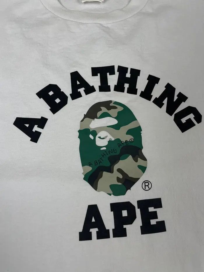 Bape Bape Woodland Camo College Tee Size US XL / EU 56 / 4 - 3 Thumbnail