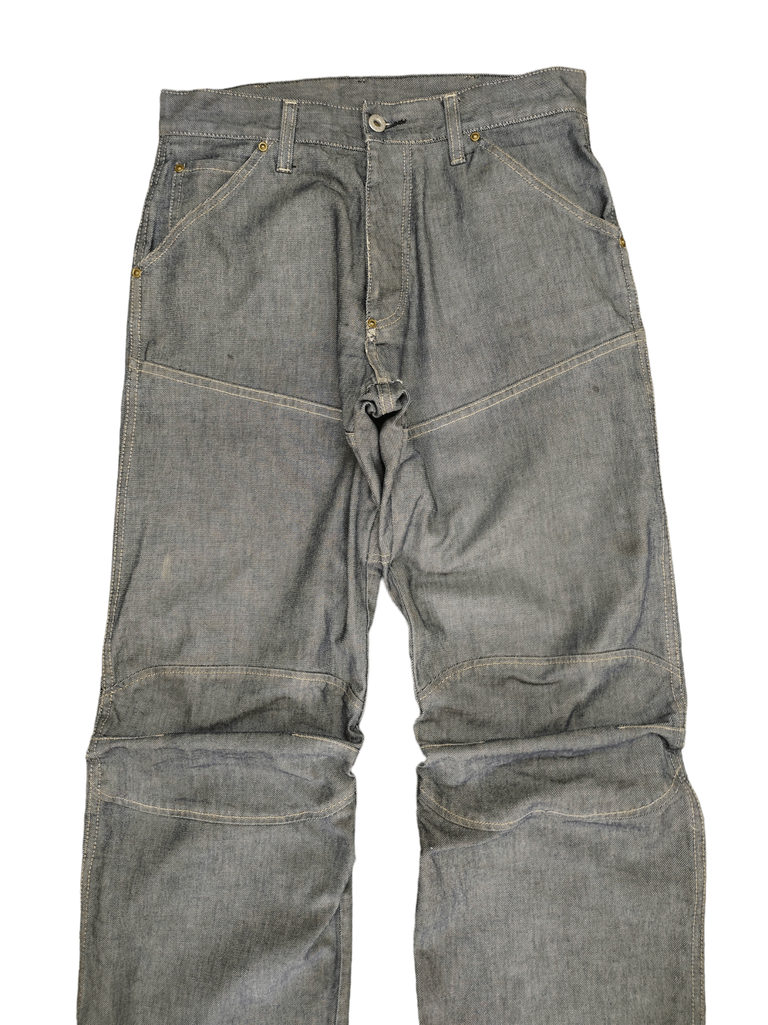 G-Star Vintage G Star Raw Denim Elwood Loose Distress Jeans Size US 31 - 10 Thumbnail