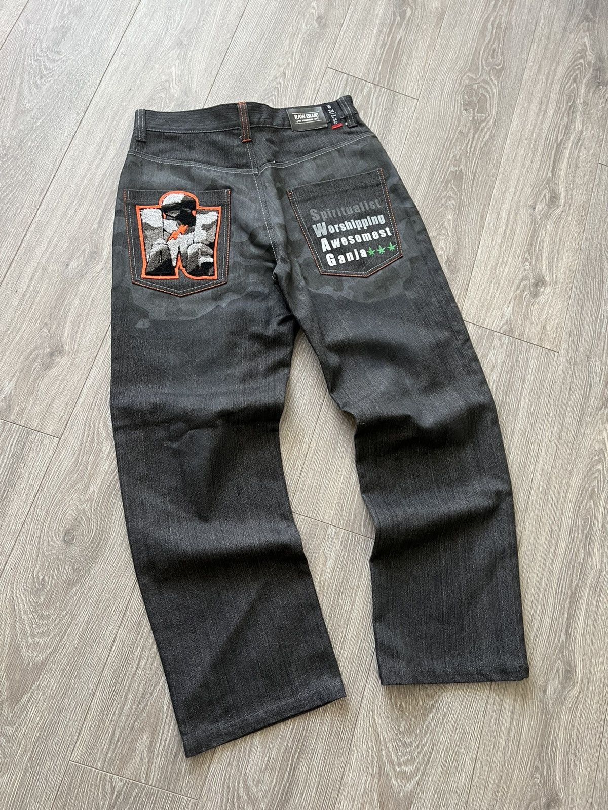 Vintage Vintage Raw Blue Pants Jeans Size US 34 / EU 50 - 2 Thumbnail