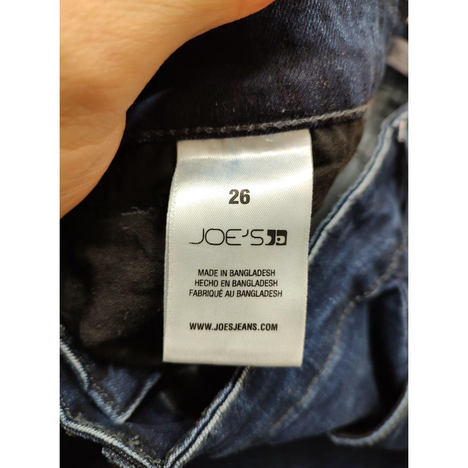 Vintage Joes Jeans Womens 26 Veles Dark Blue Denim Mid Rise Skinny Ankle Stretch Casual Size 26" / US 2 / IT 38 - 5 Thumbnail