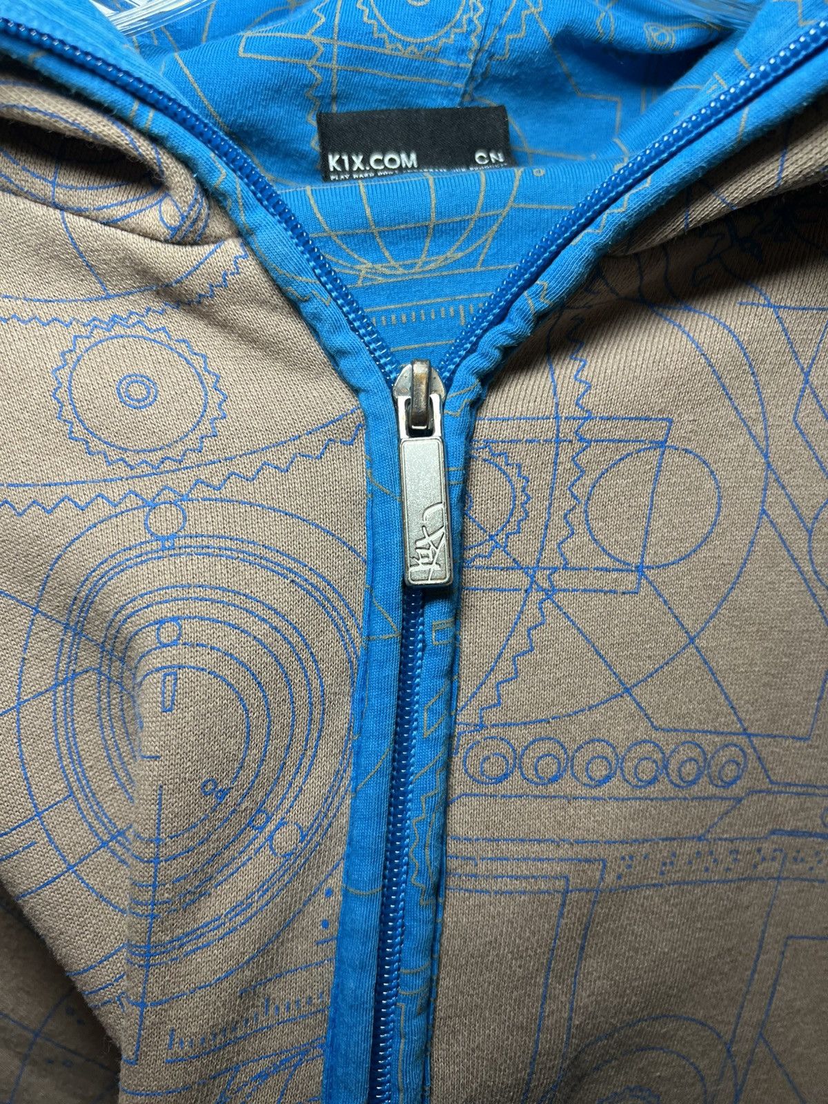K1X Vintage K1X embroidered logo graffiti print full-zip hoodie Size US XXL / EU 58 / 5 - 5 Thumbnail