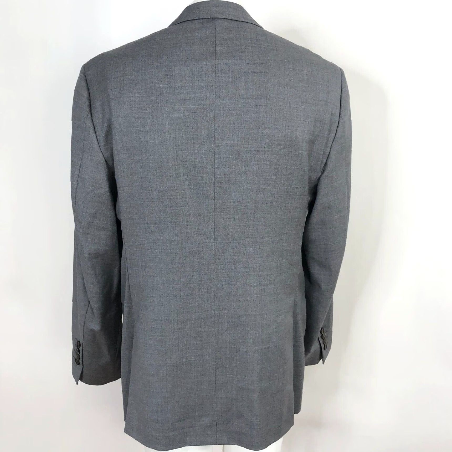 Vintage Coppley Suit Jacket Gray 100% Wool 2 PC Regular 40 Size 38R - 4 Thumbnail