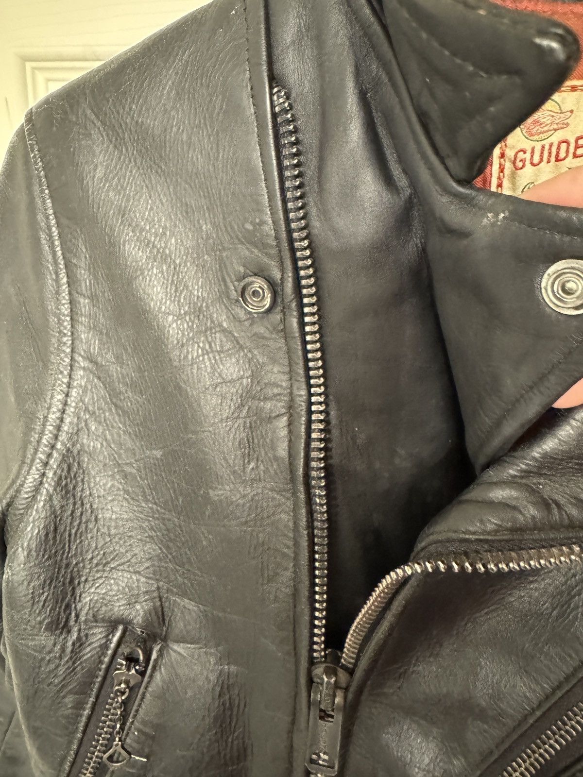 Vintage Rare 50s Guide Master by Wolf of Boston Leather Jacket Size XS / US 0-2 / IT 36-38 - 14 Thumbnail
