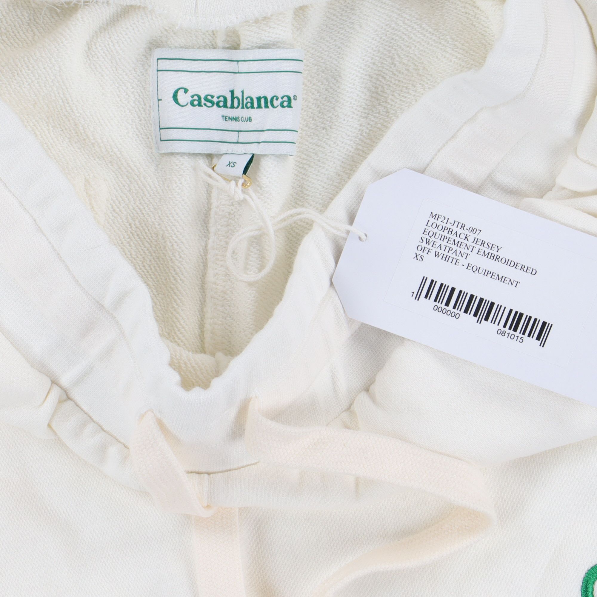 Casablanca Off-White Embroidered Equipement Logo Sweatpants Size 28" / US 6 / IT 42 - 4 Thumbnail