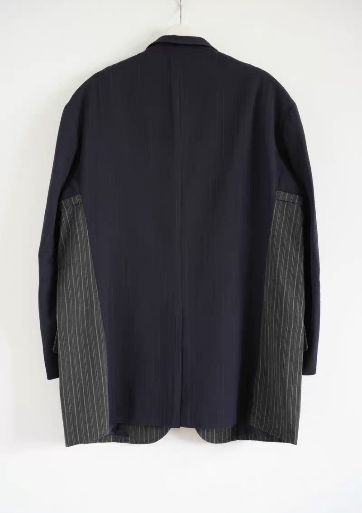 Yohji Yamamoto Yohji Yamamoto 94ss Striped Panel Wool Blazer K4 Size US M / EU 48-50 / 2 - 2 Thumbnail