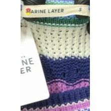 Marine Layer Marine Layer Rory Crochet Vest Cool Stripe Sleeveless Top Kn Size S / US 4 / IT 40 - 6 Thumbnail