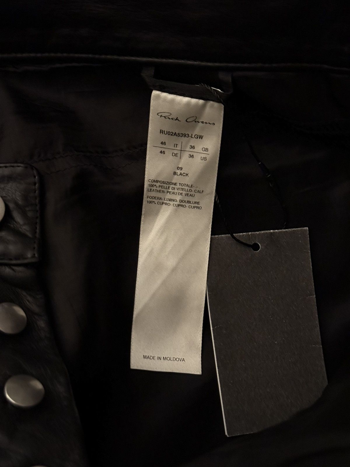 Rick Owens Rick Owens Leather Tyrone Pants Size US 30 / EU 46 - 12 Thumbnail