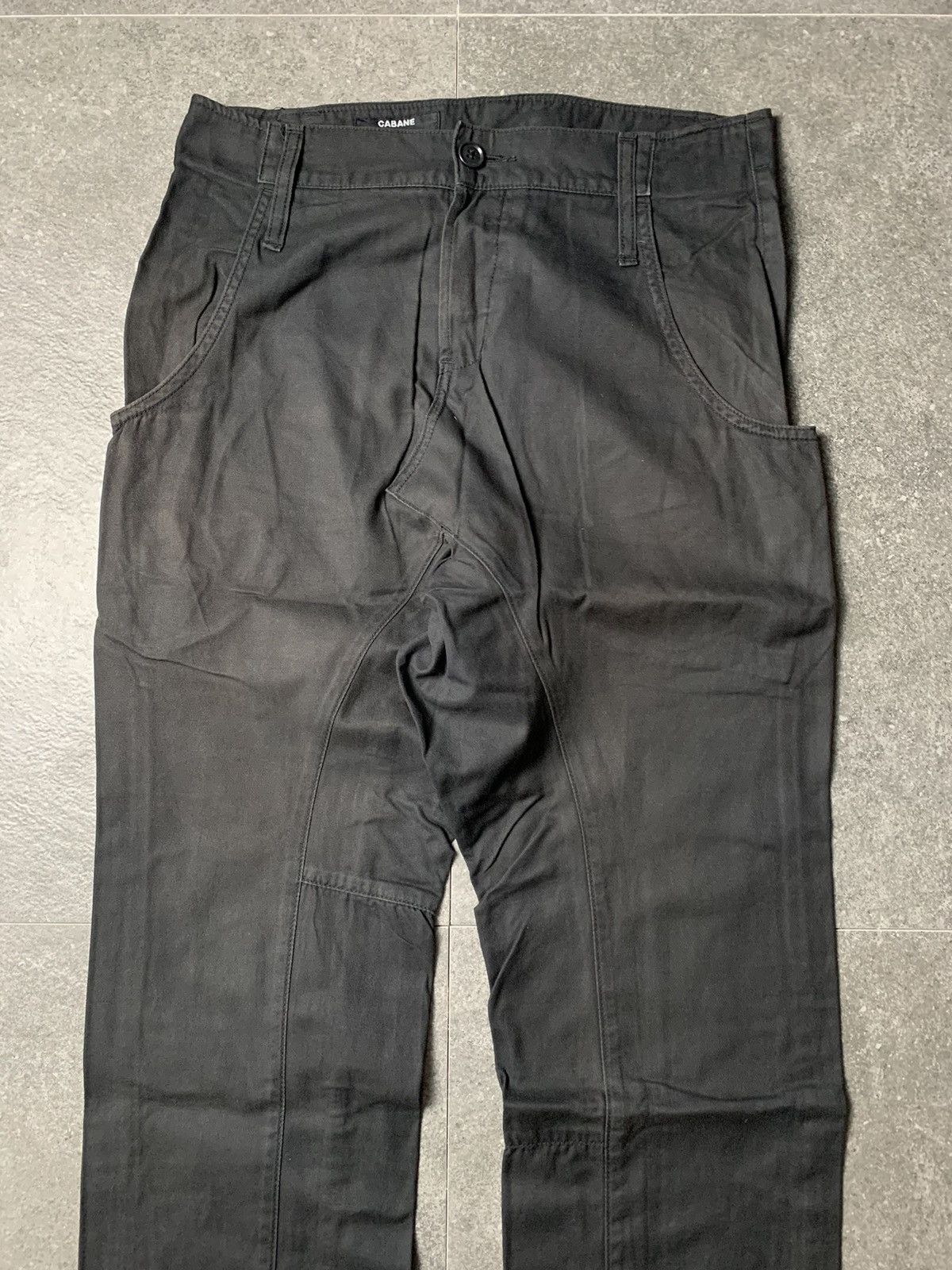 CABANE de ZUCCa 2000s Cabane de Zucca Asymmetric Faded Pants Size US 29 - 2 Thumbnail