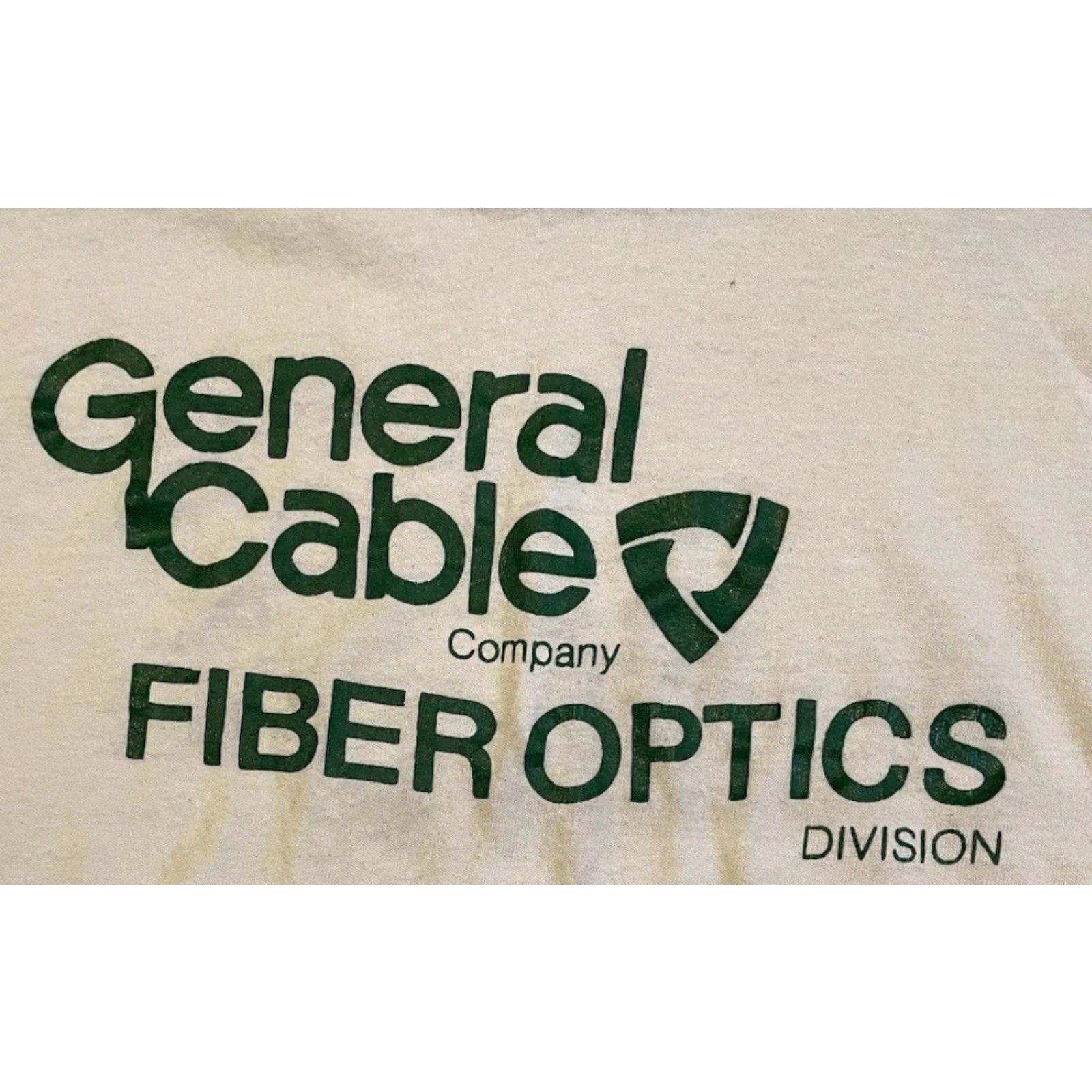 Vintage VINTAGE Vtg 80s General Cable Fiber Optics Faded Boxy Crop Shirt USA TV Tech Grunge 70s Size ONE SIZE - 2 Thumbnail