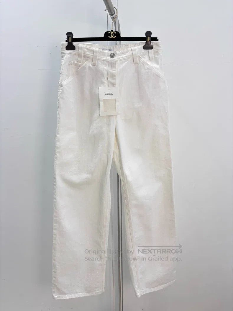Chanel Chanel White jeans Size 25" / US 0 / IT 36 - 1 Thumbnail