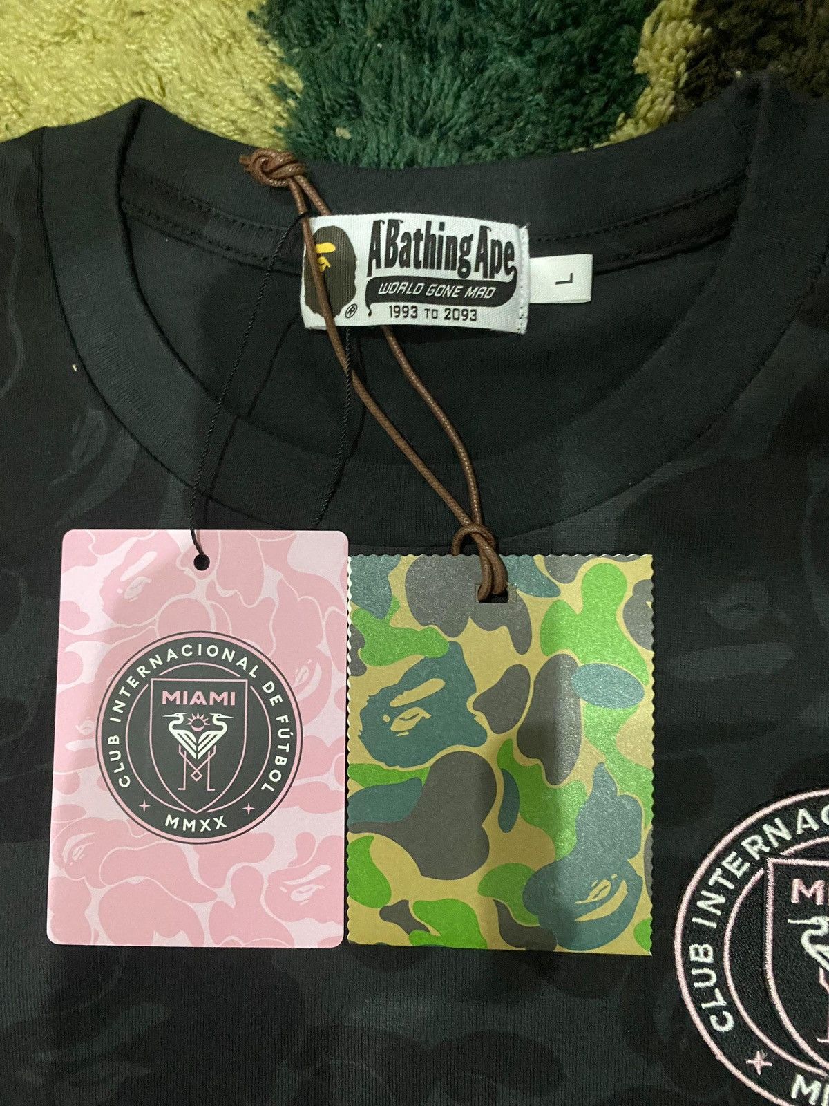 Bape BAPE x INTER MIAMI CF CAMO TEE Size US L / EU 52-54 / 3 - 4 Thumbnail