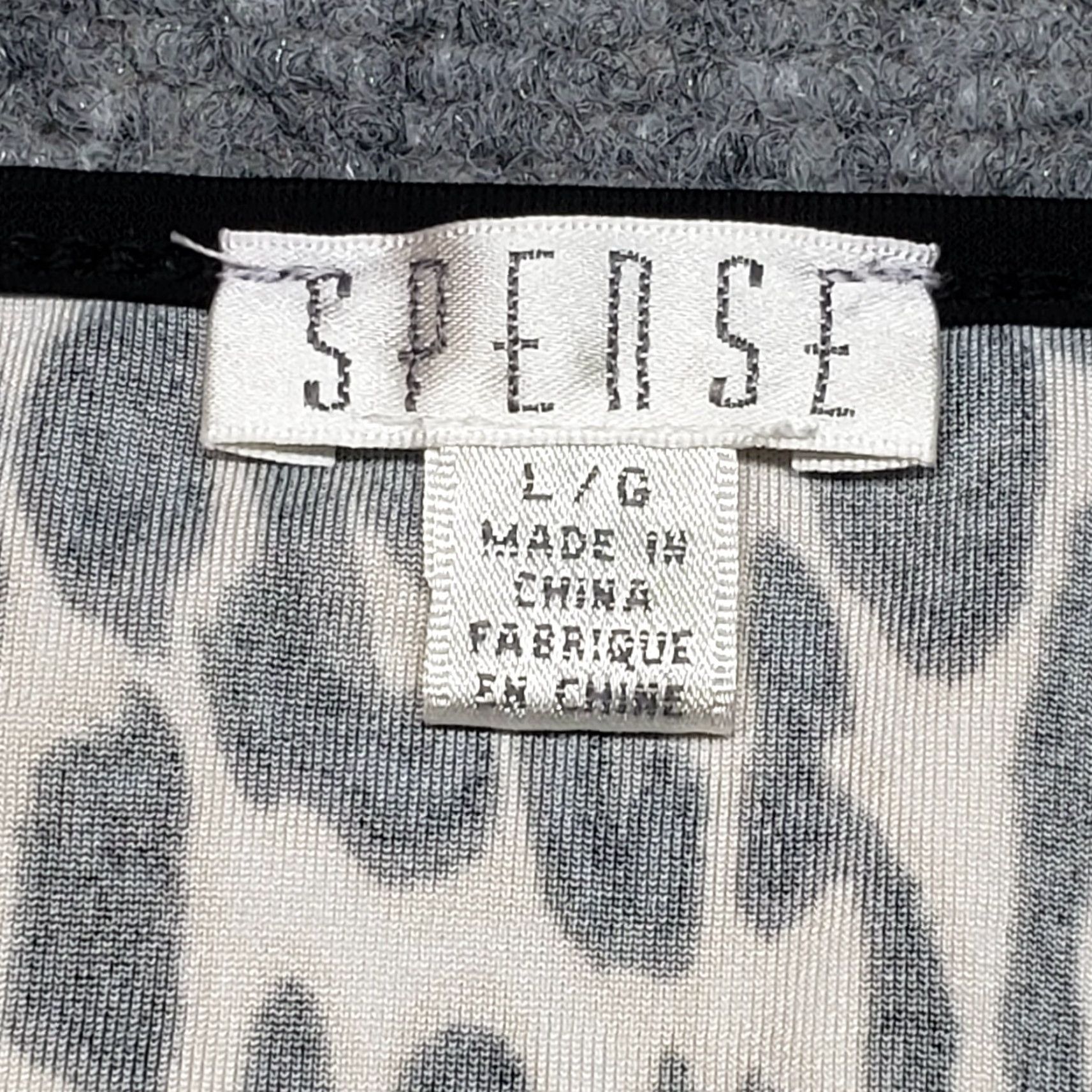 Vintage Spense Tank Top Womens L White Black Leopard Print Boat Neck Sleeveless Pullover Size L / US 10 / IT 46 - 5 Thumbnail