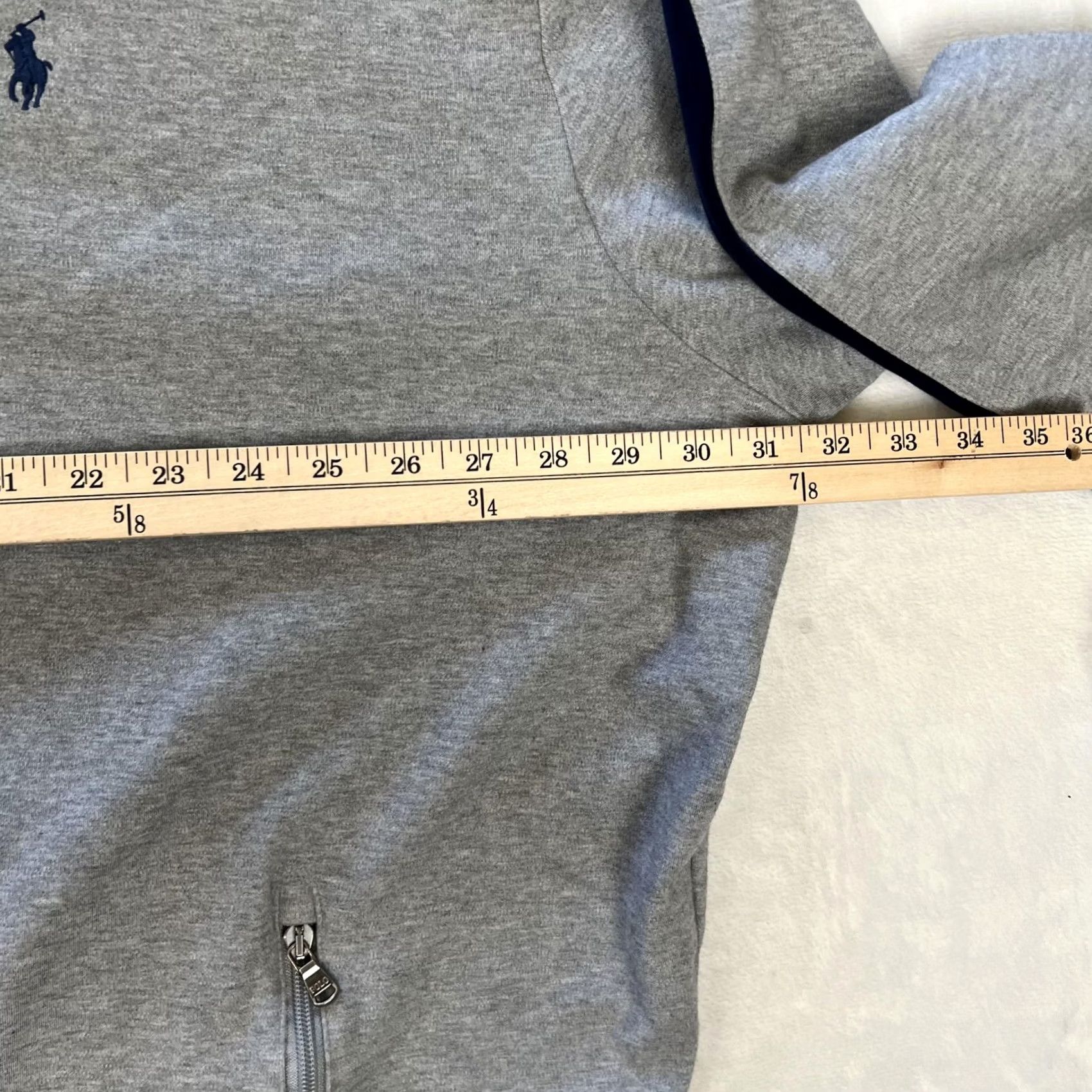 Polo Ralph Lauren Polo Ralph Lauren Track Jacket Mens 4XLT Gray Full Zip Fleece Big Tall Pony Logo Size US XXL / EU 58 / 5 - 6 Thumbnail