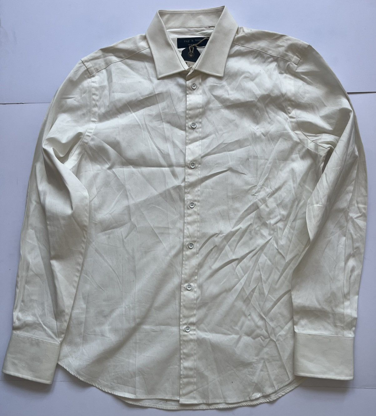 Rag & Bone Rag & Bone Beige Mens Shirt Size 44L - 2 Thumbnail