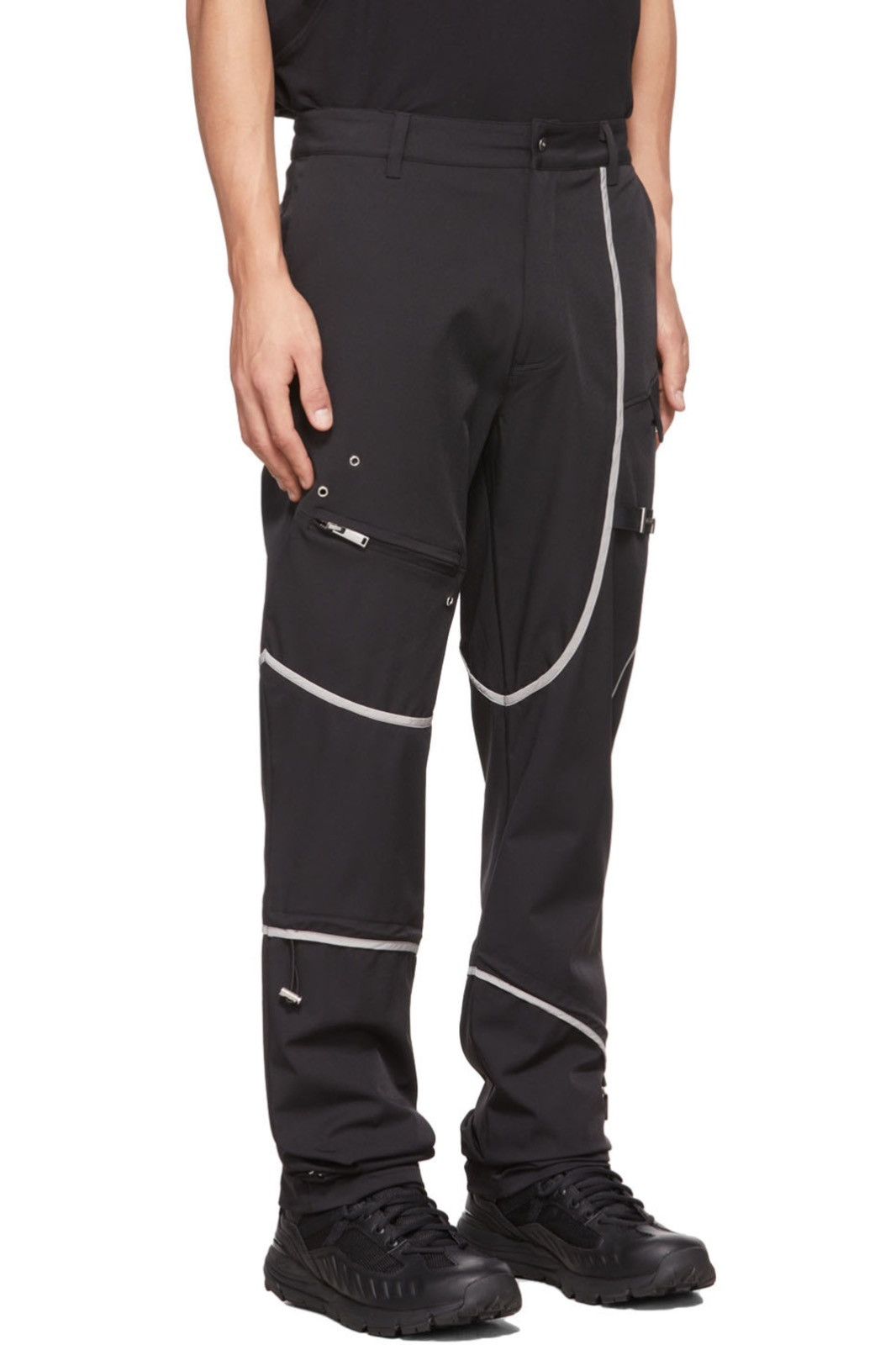 Heliot Emil Heliot Emil Black Layered Cargo Pants Size US 28 / EU 44 - 8 Thumbnail