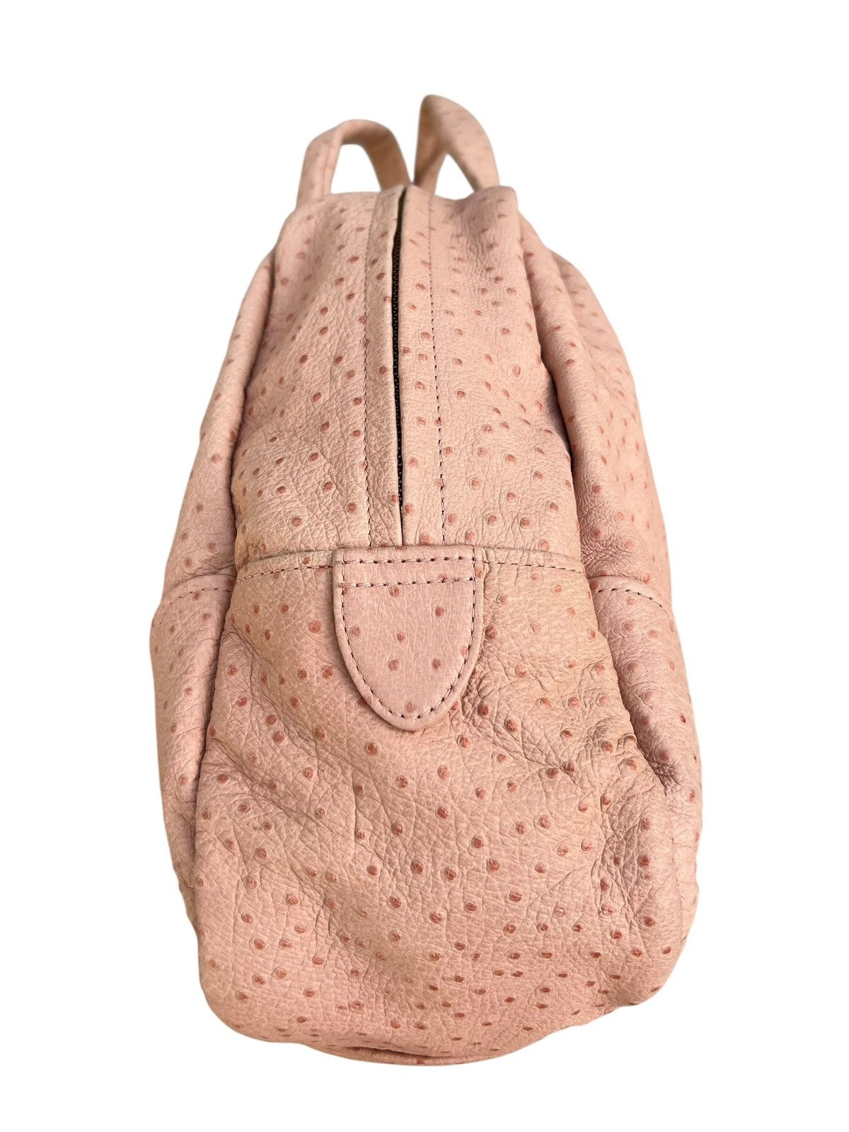 Leather Tsumori Chisato Japan Peach Ostrich Leather Weekend Bag Size ONE SIZE - 10 Thumbnail