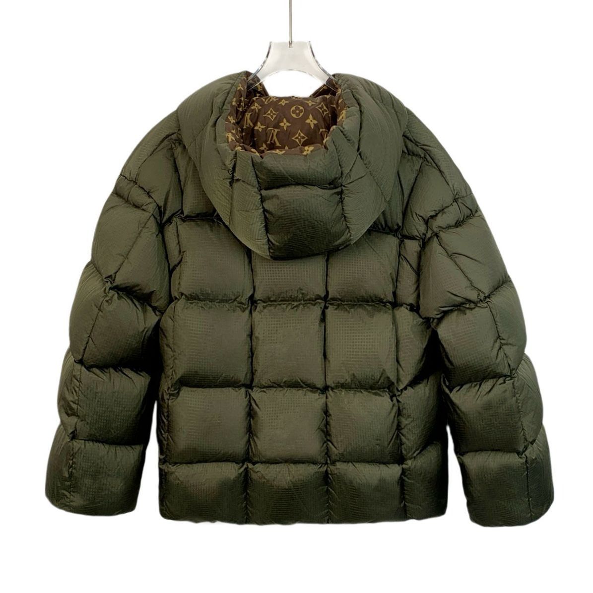 Louis Vuitton Louis Vuitton Green Puffer Jacket With Monogram Lining & Hoo Size XXS / US 00 / IT 34 - 2 Thumbnail