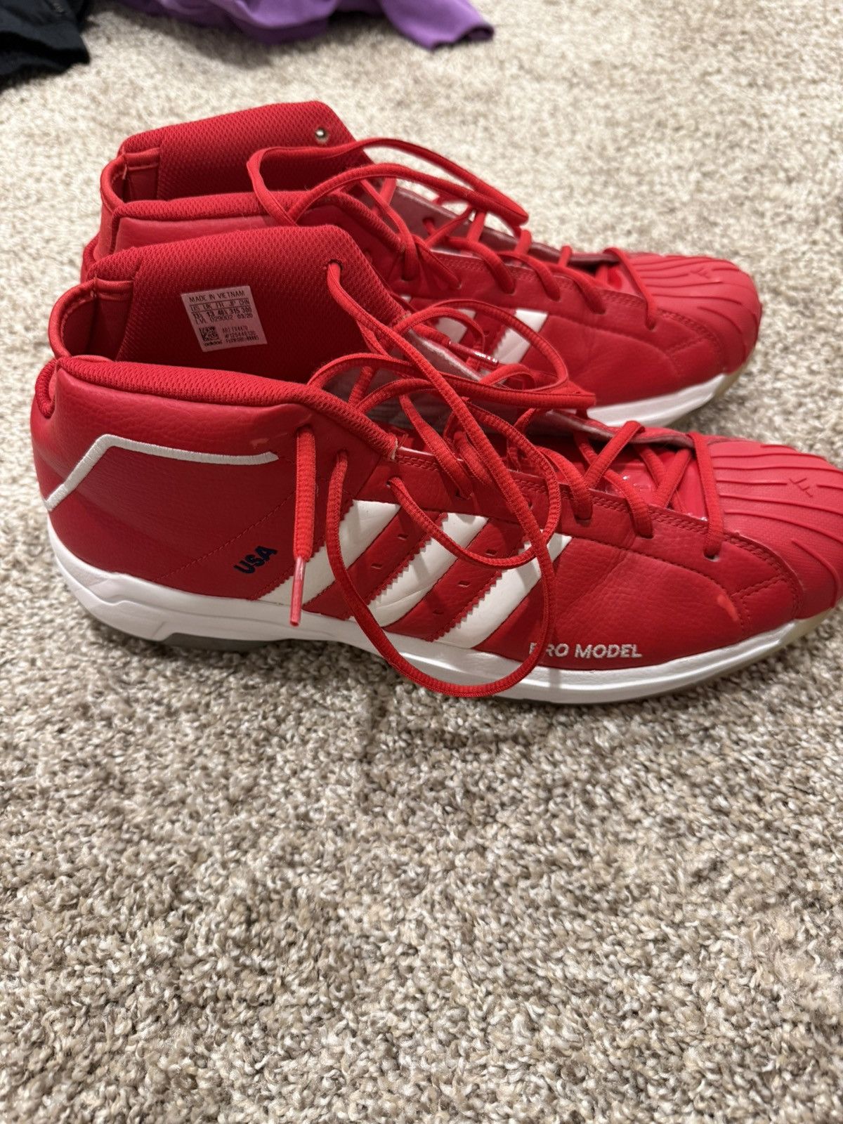 Adidas ADIDAS Pro model ‘USA’ Size US 13 / EU 46 - 4 Thumbnail