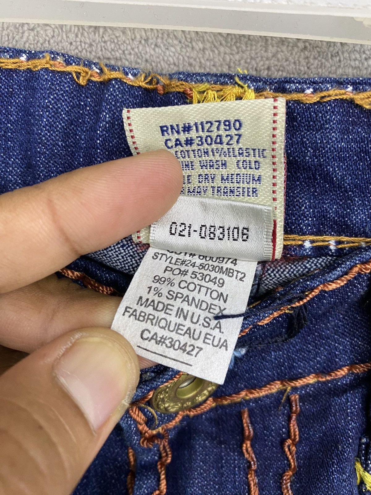 True Religion RARE🔥TRUE RELIGION BILLY BIG T “MADE IN USA” Size US 30 / EU 46 - 10 Thumbnail