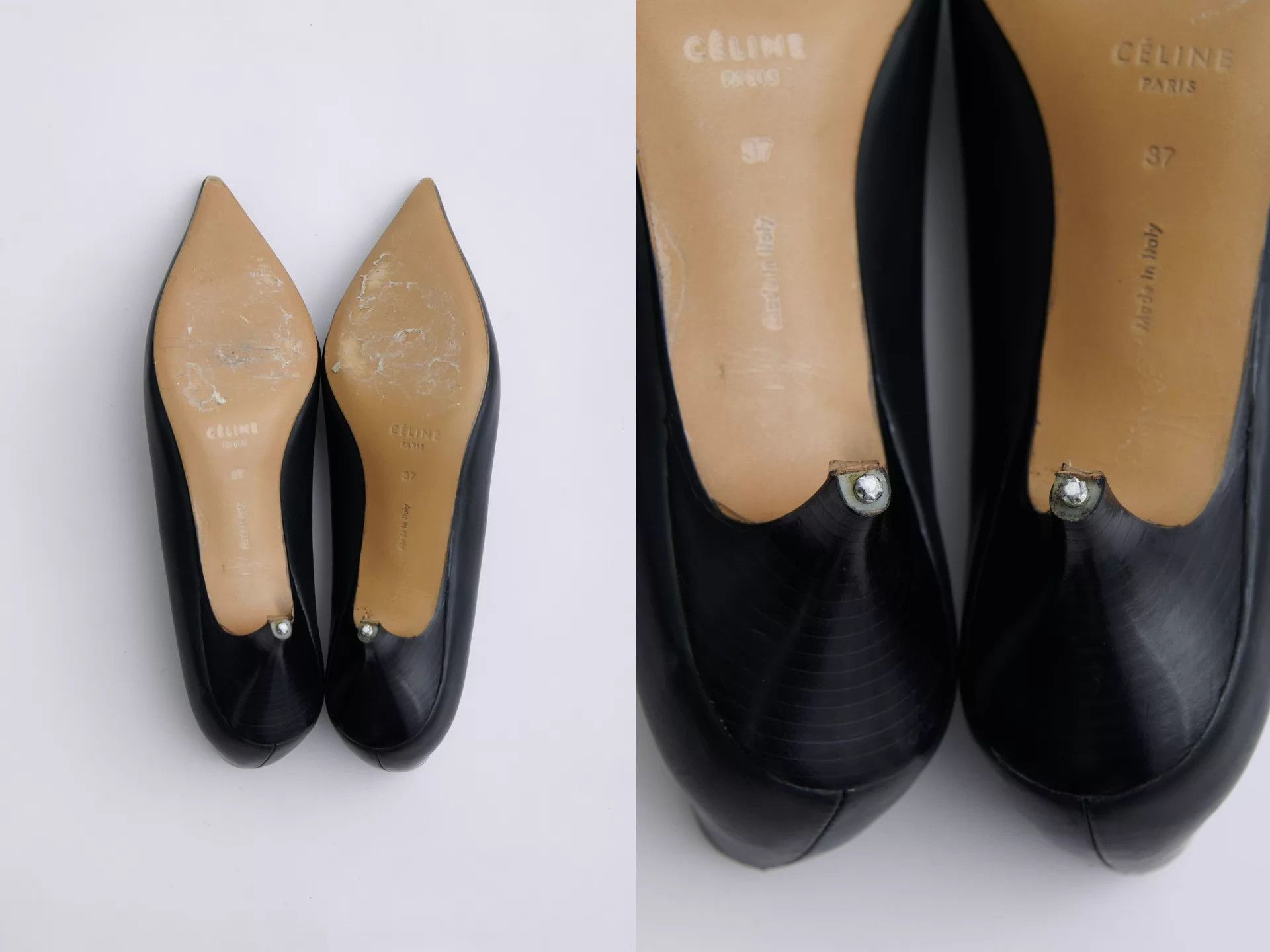 Celine CELINE by Phoebe Philo Pointed Toe Heels 37 Soft Calf Size US 6.5 / IT 36.5 - 9 Thumbnail