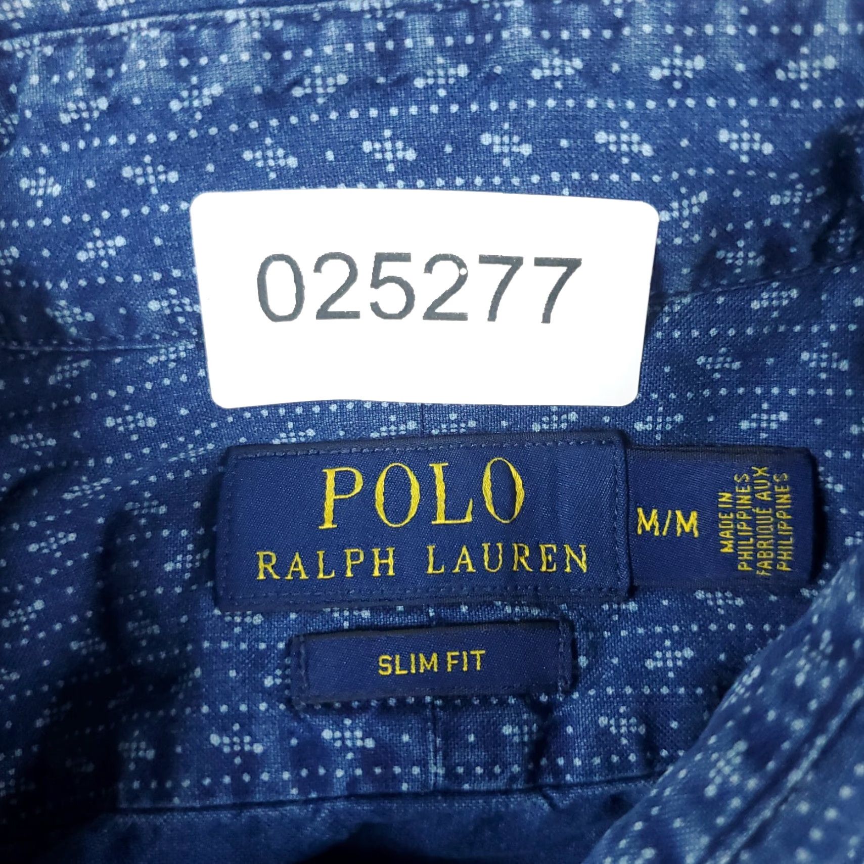 Ralph Lauren Ralph Lauren Button-Up Shirt Mens Medium Blue Geometric Long Sleeve Collared Regular Fit Size US M / EU 48-50 / 2 - 6 Thumbnail