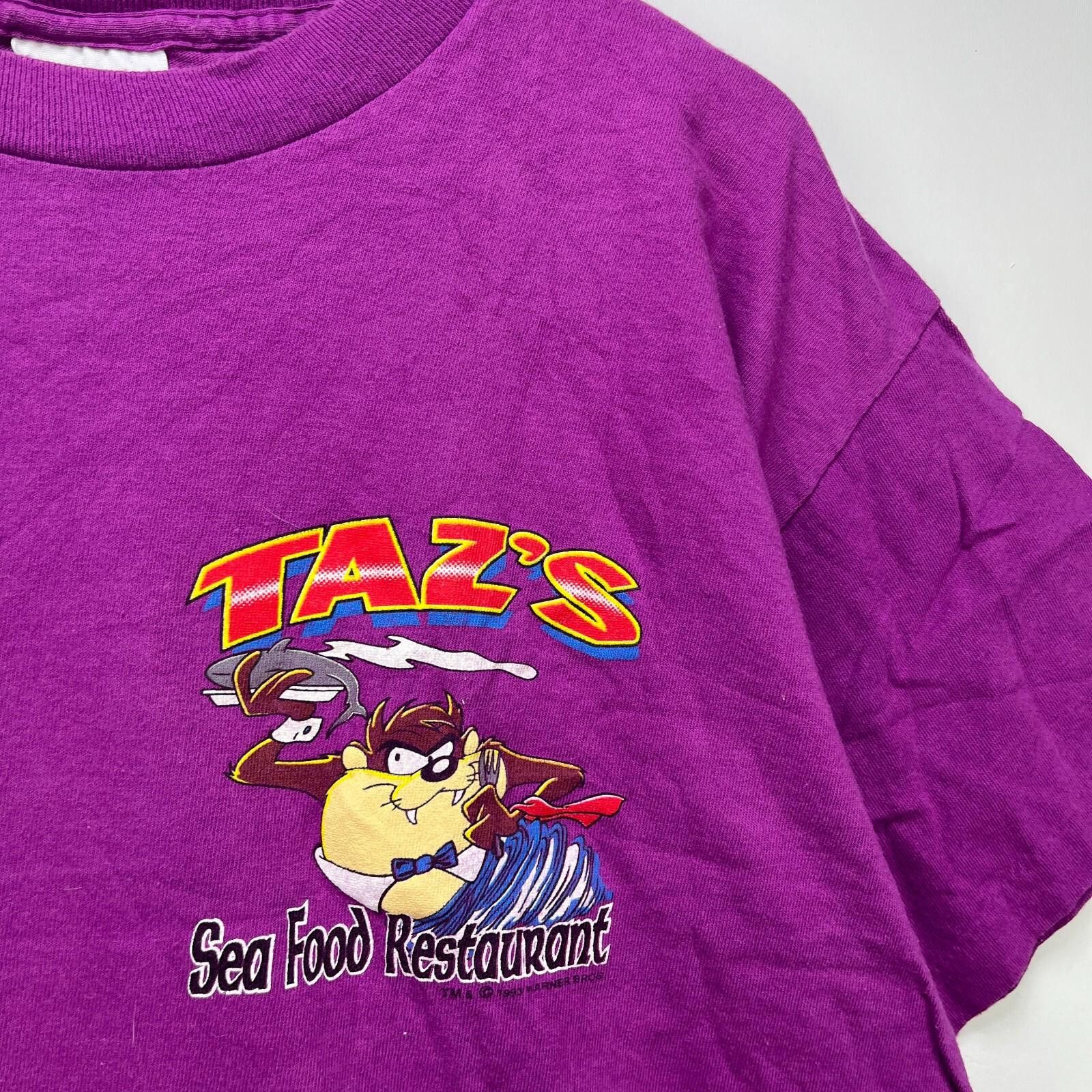Other Vintage 90s Taz Looney Tunes Shark T-Shirt Large Size US L / EU 52-54 / 3 - 8 Thumbnail