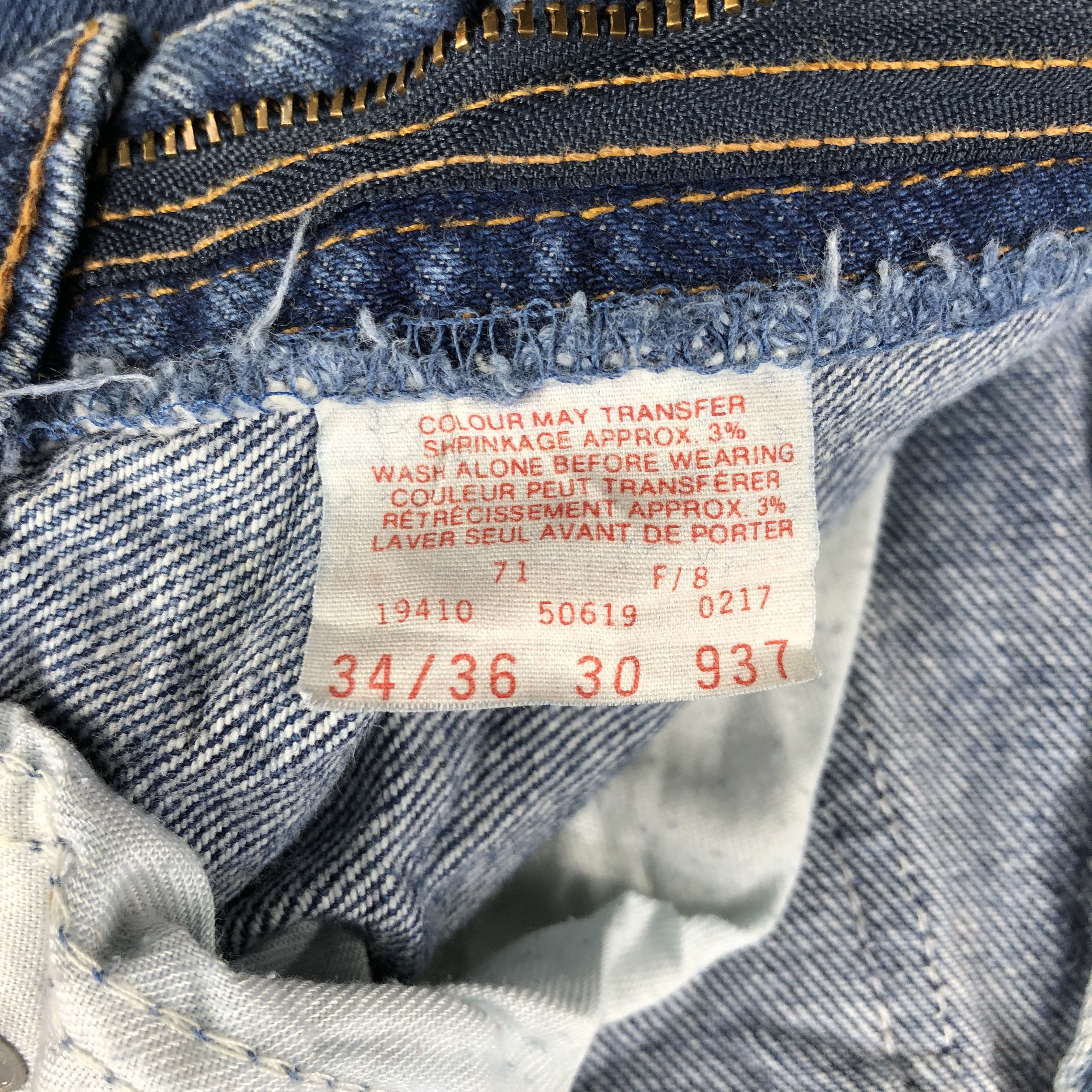 Levi's Vintage 90s Blue Wash Levis Jeans-J2022 Size US 32 / EU 48 - 8 Thumbnail