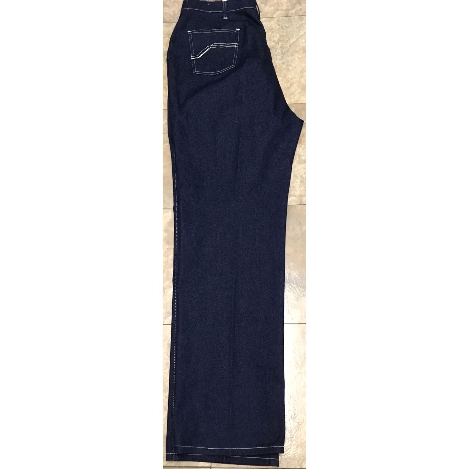 Wrangler VINTAGE Wrangler Women's Fit Jeans Denim USA White Stitching 40 Blue Cowboy Western 80s 90s Womens" Size 27" / US 4 / IT 40 - 5 Thumbnail