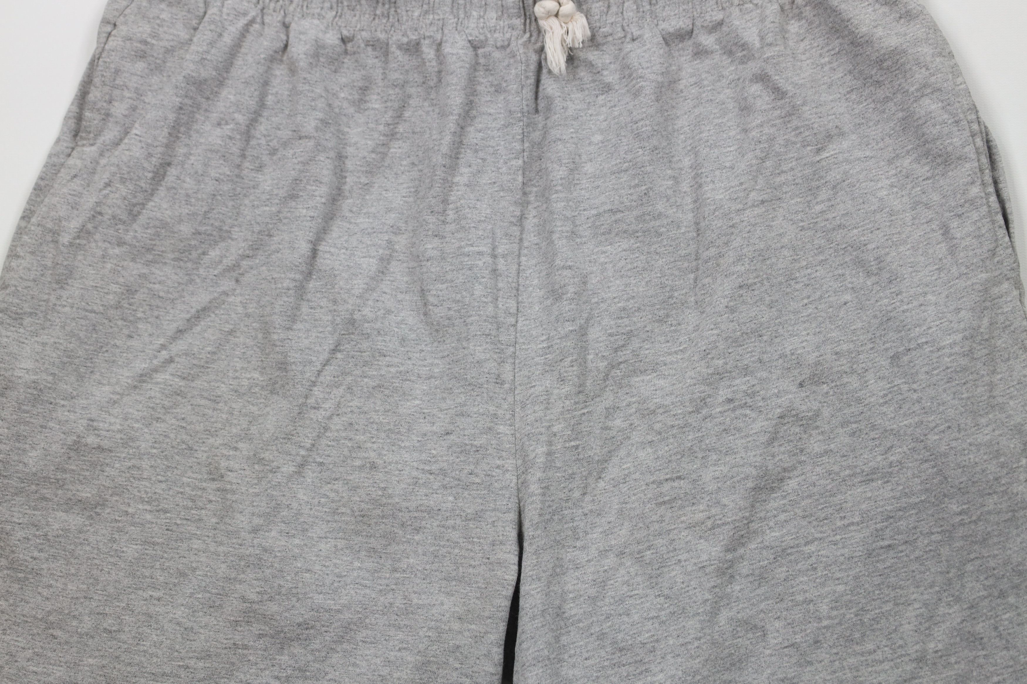 Reebok × Vintage Vintage 90s Reebok Logo Above Knee Shorts Gray Cotton USA Size US 34 / EU 50 - 3 Thumbnail