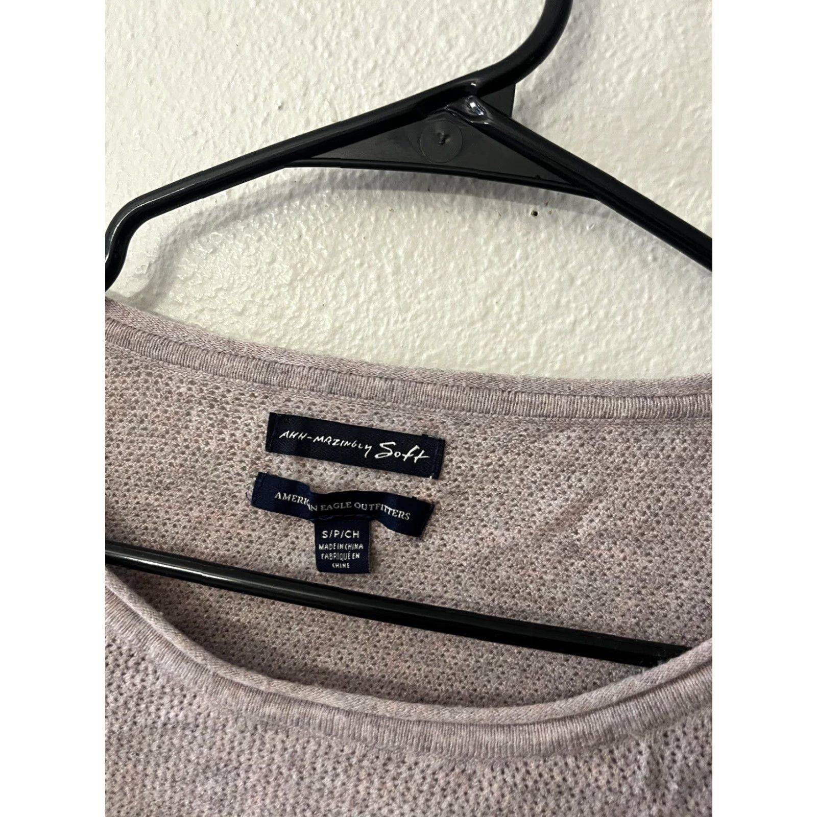 American Eagle Outfitters AMERICAN EAGLE OUTFITTERS Womens Long Sleeve T-Shirt Size Small Purple Basic Size S / US 4 / IT 40 - 2 Thumbnail