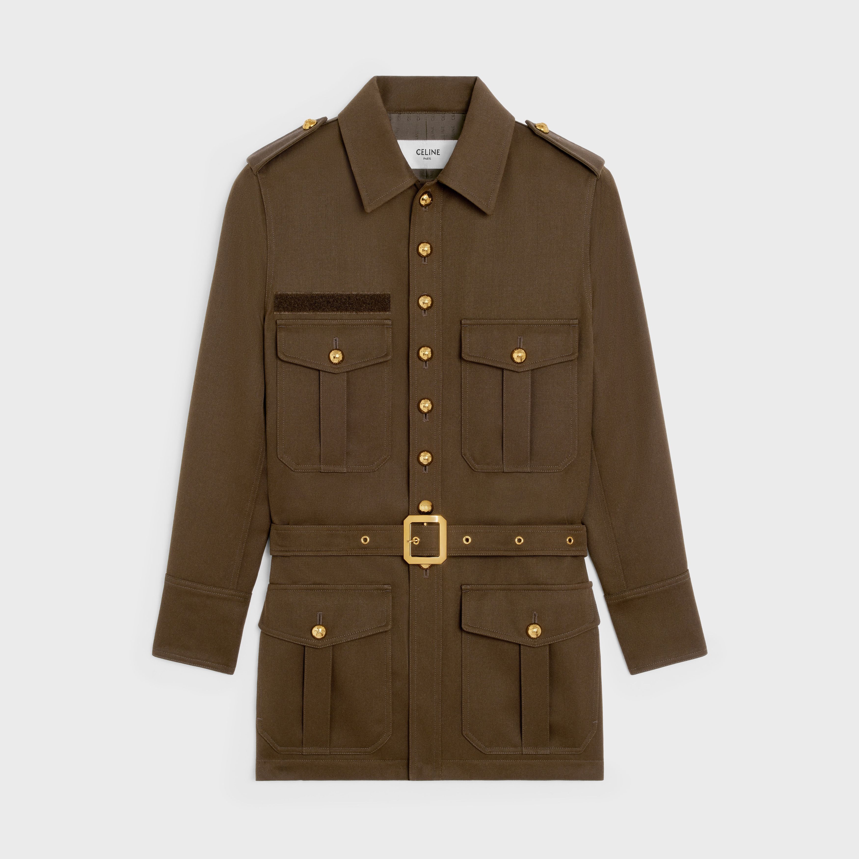 Celine o1w1db10925 2W891092D Saharienne Jacket in Brown Size XXS / US 00 / IT 34 - 1 Thumbnail