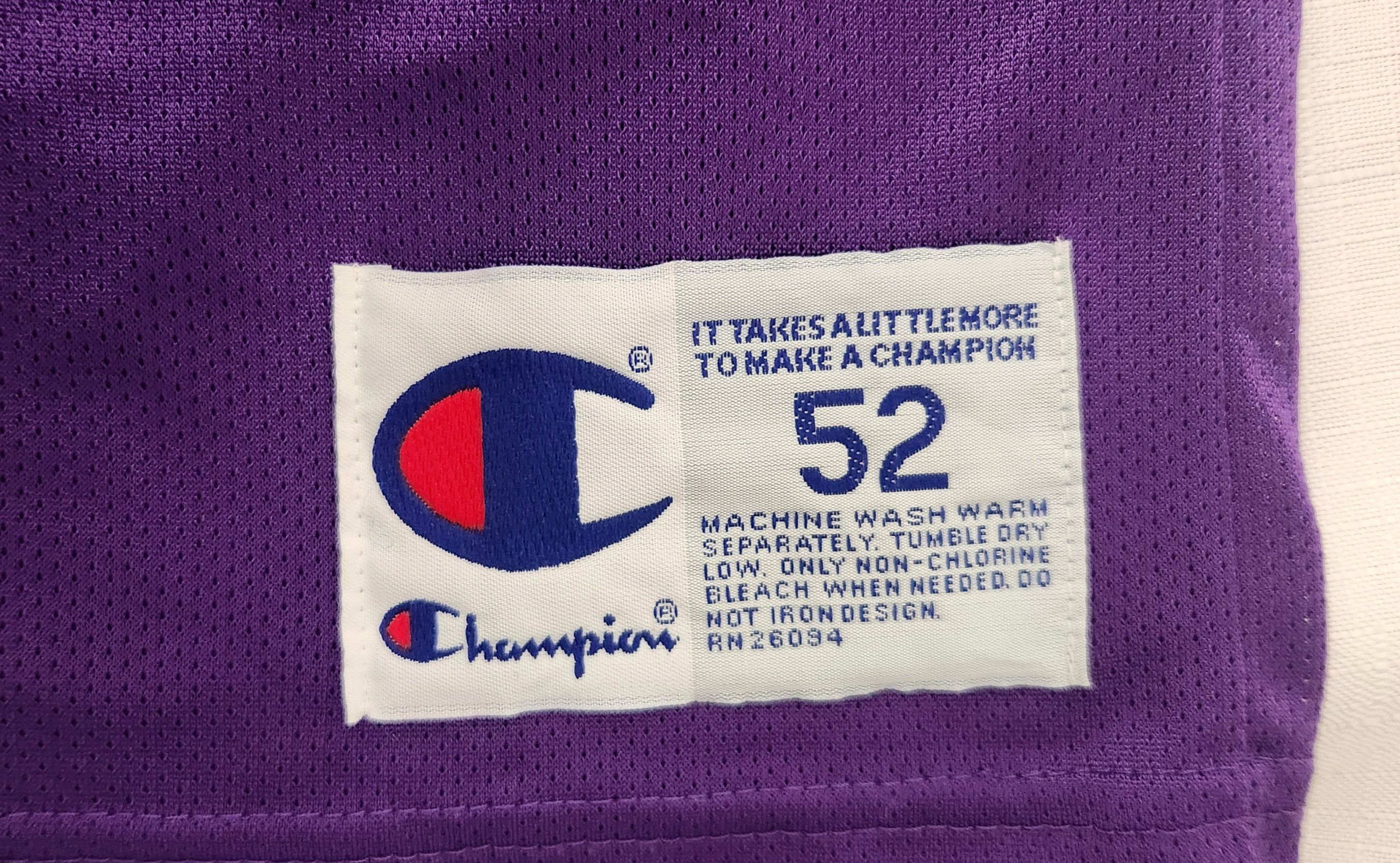 Champion × NBA × Vintage NBA LOS ANGELES LAKERS BASKETBALL SHIRT JERSEY CHAMPION #34 Size US L / EU 52-54 / 3 - 12 Thumbnail