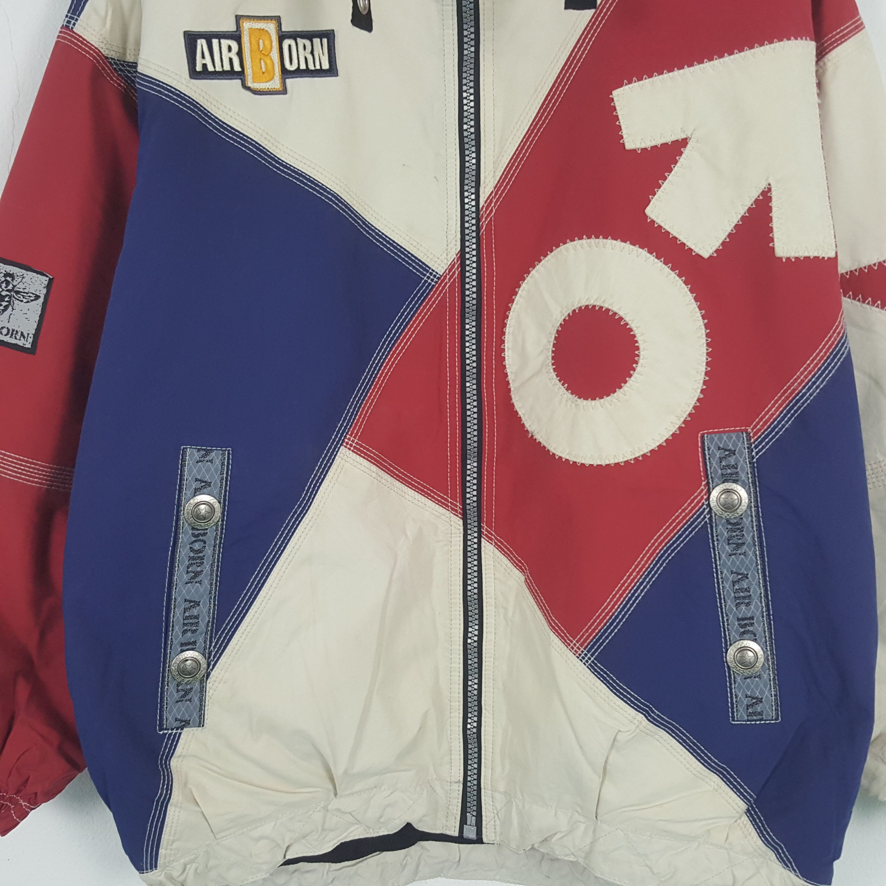 Japanese Brand × Vintage Vintage Air Born Windbreaker Sport Hoodie Jacket Size US M / EU 48-50 / 2 - 4 Thumbnail