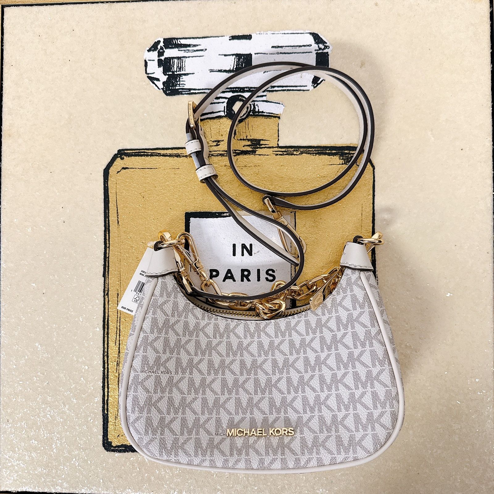 Michael Kors Michael Kors 35R3G4CC1B Cora Extra-Small Signature Logo Size ONE SIZE - 1 Thumbnail