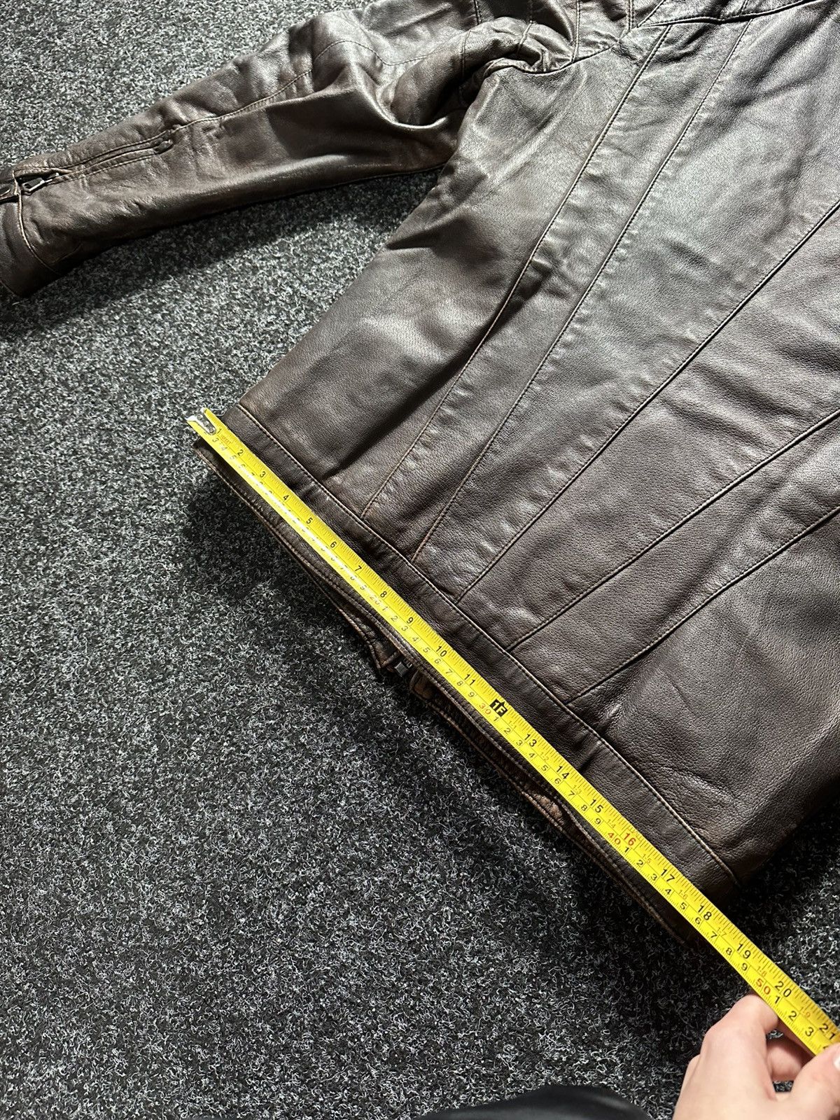 Vintage 🚨Vintage 90s Leather Biker Jacket-West Style Maison Margiela Size US S / EU 44-46 / 1 - 18 Thumbnail